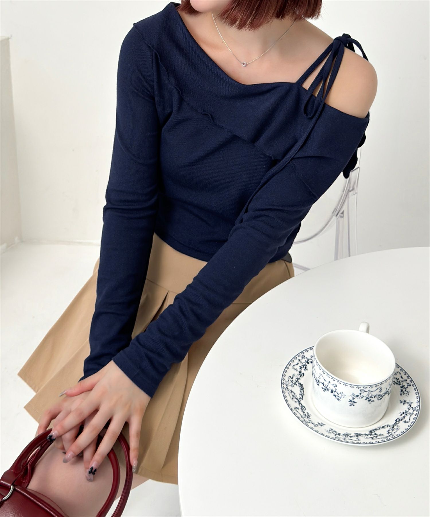 160cm/ネイビー着用