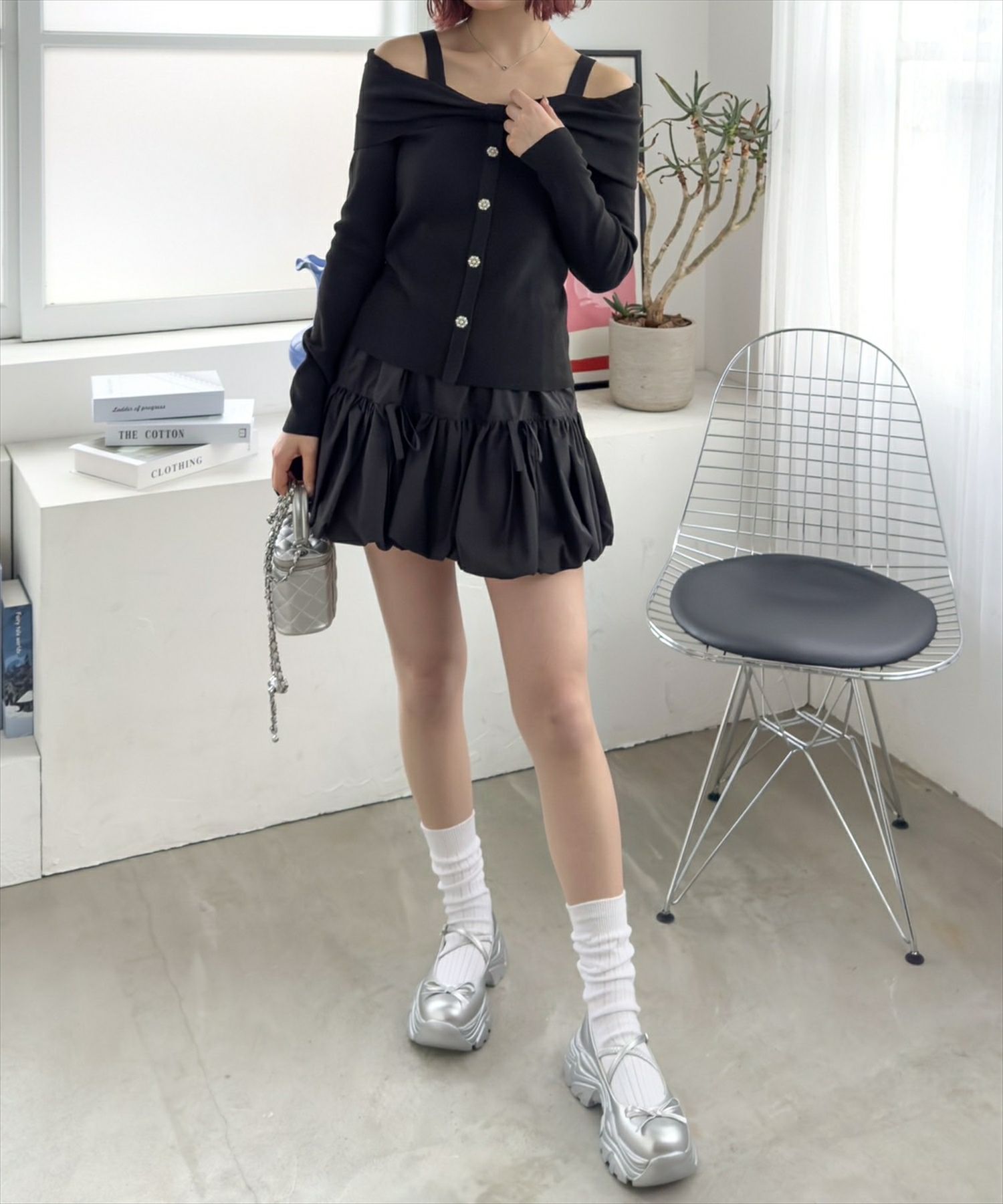 160cm/ブラック着用