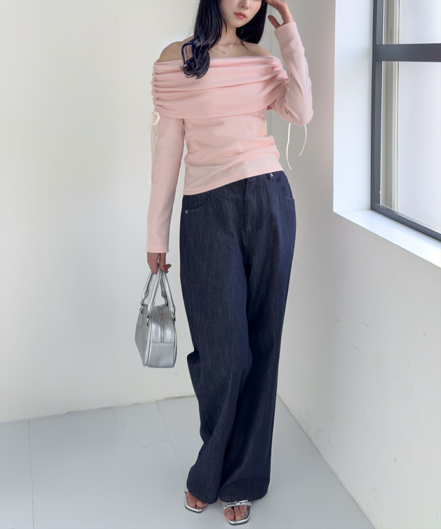 162cm/ライトピンク着用