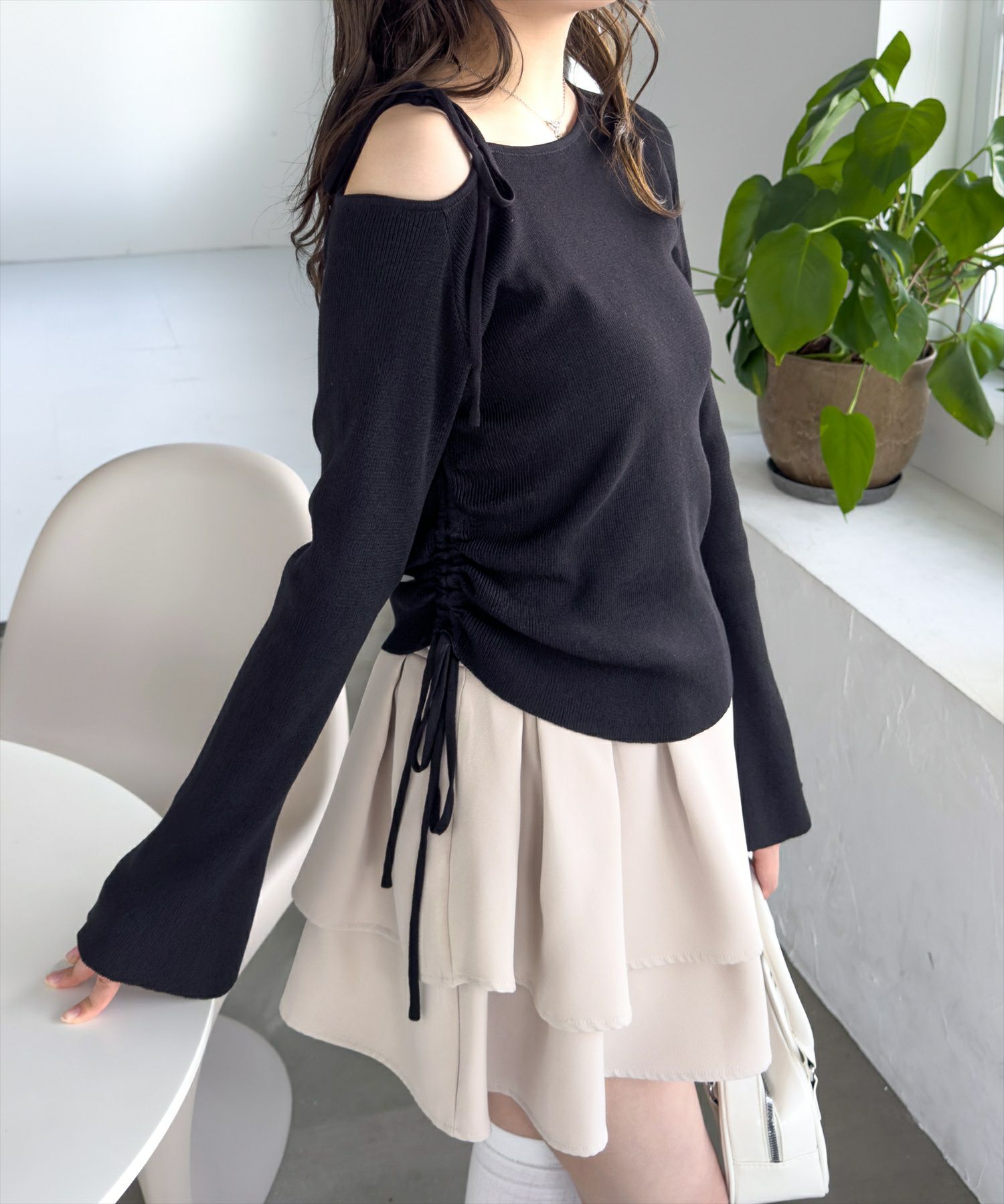 161cm/ブラック着用