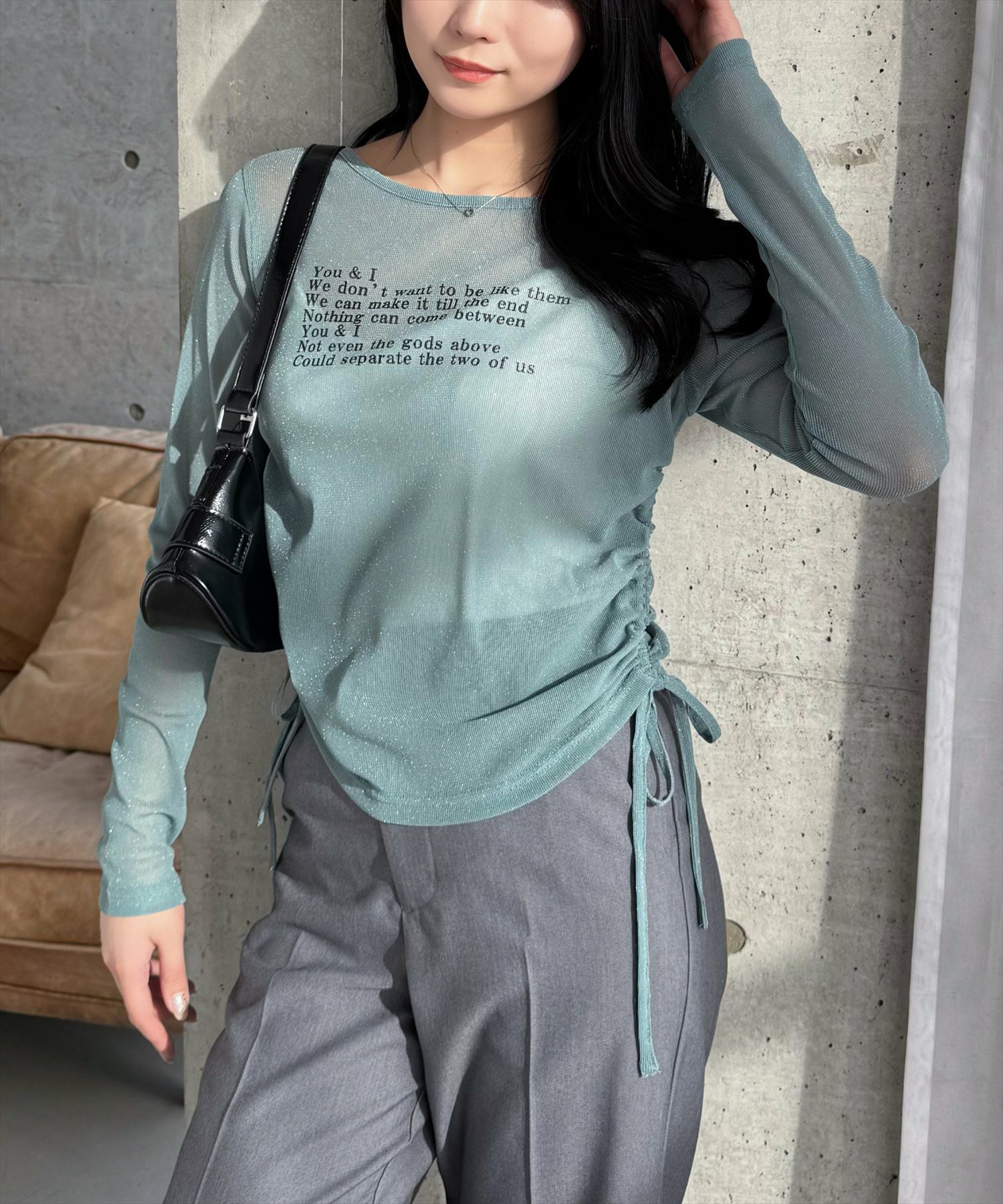 clear ワンポイント刺繍半袖ショート丈ニットトップス[CL8106