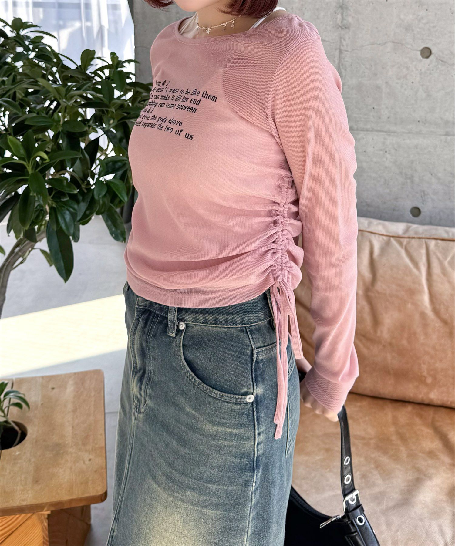 160cm/ピンク着用