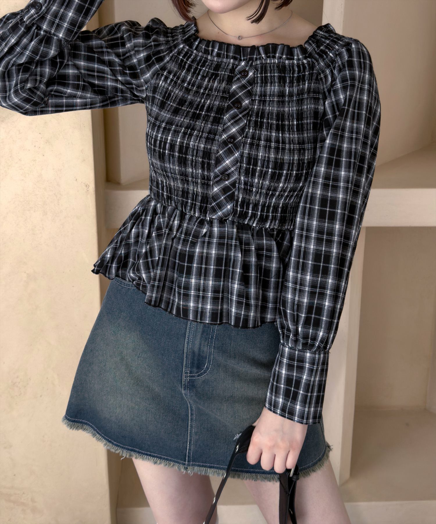 160cm/ブラック着用