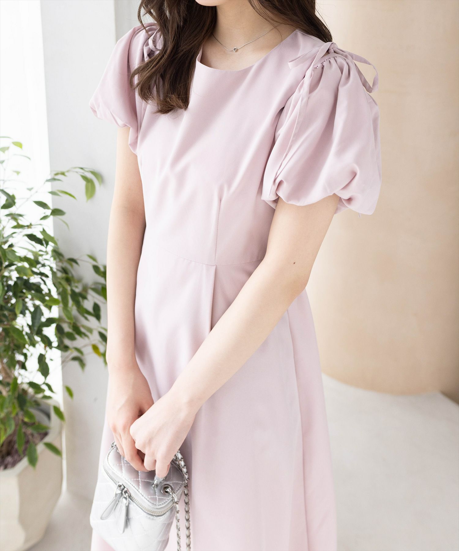 161cm/ピンク着用