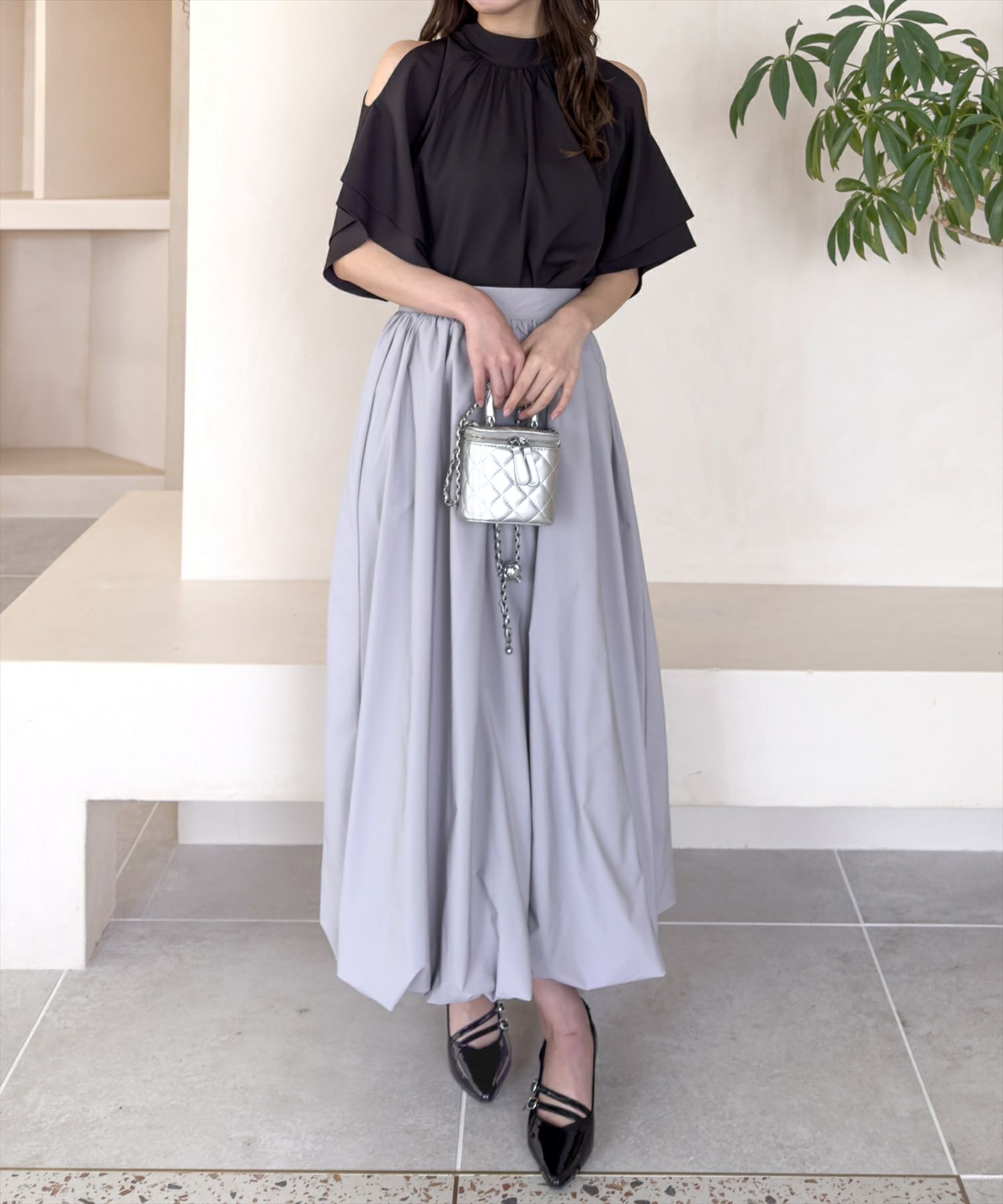 161cm/ブラック着用