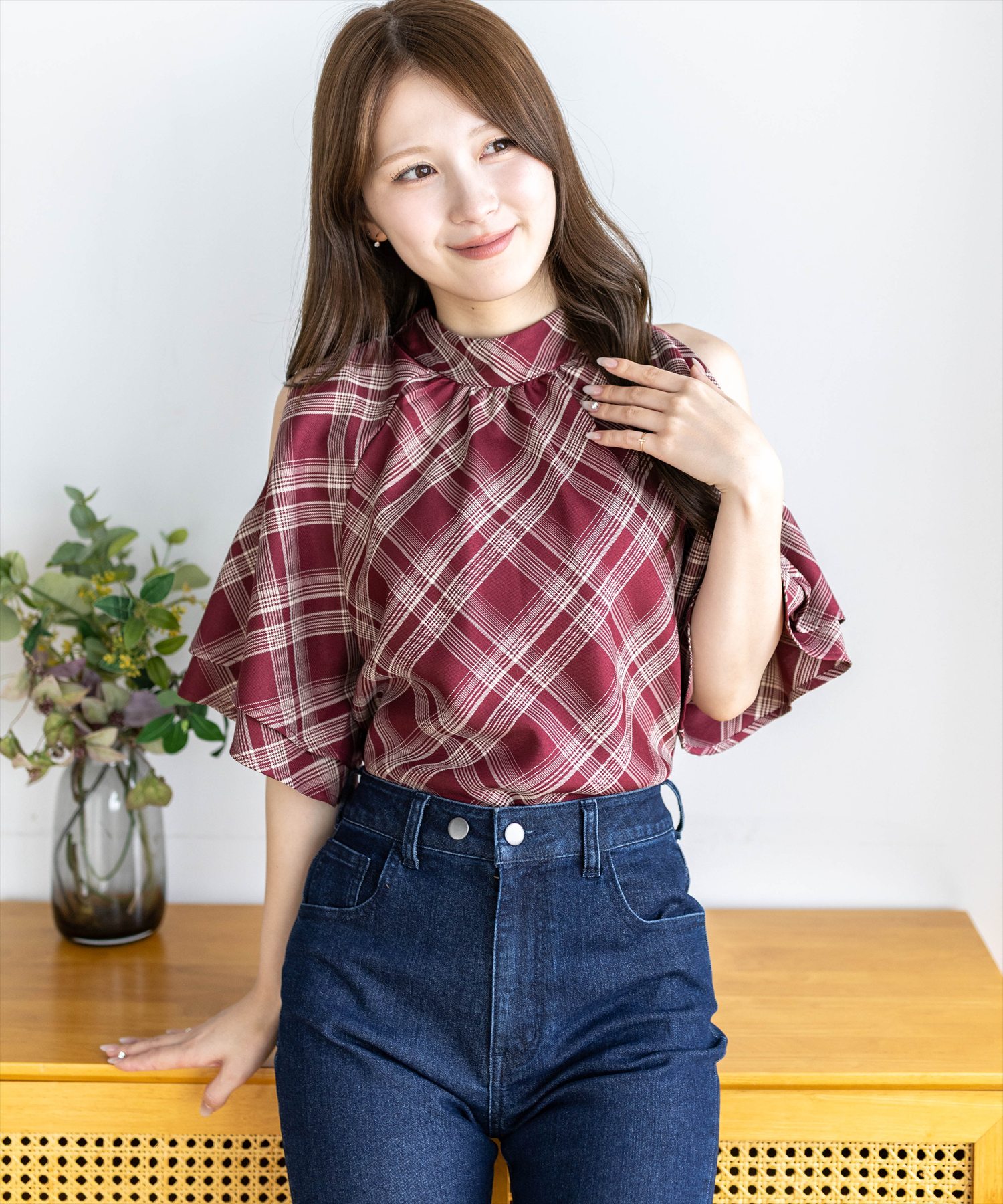 161cm/ブラック着用