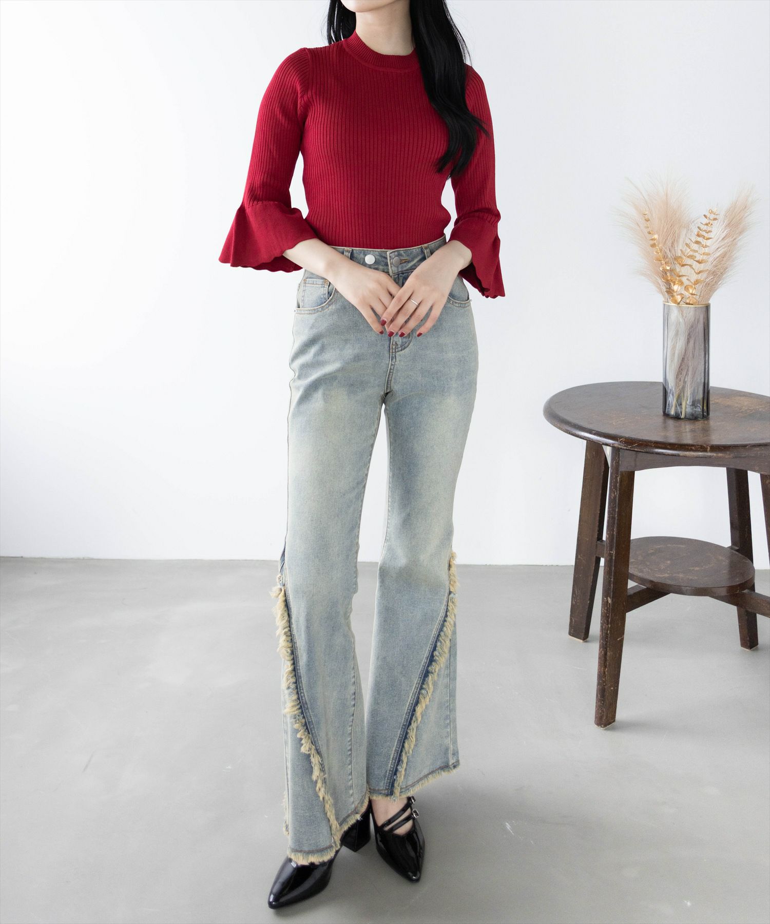 162cm/ボルドー着用