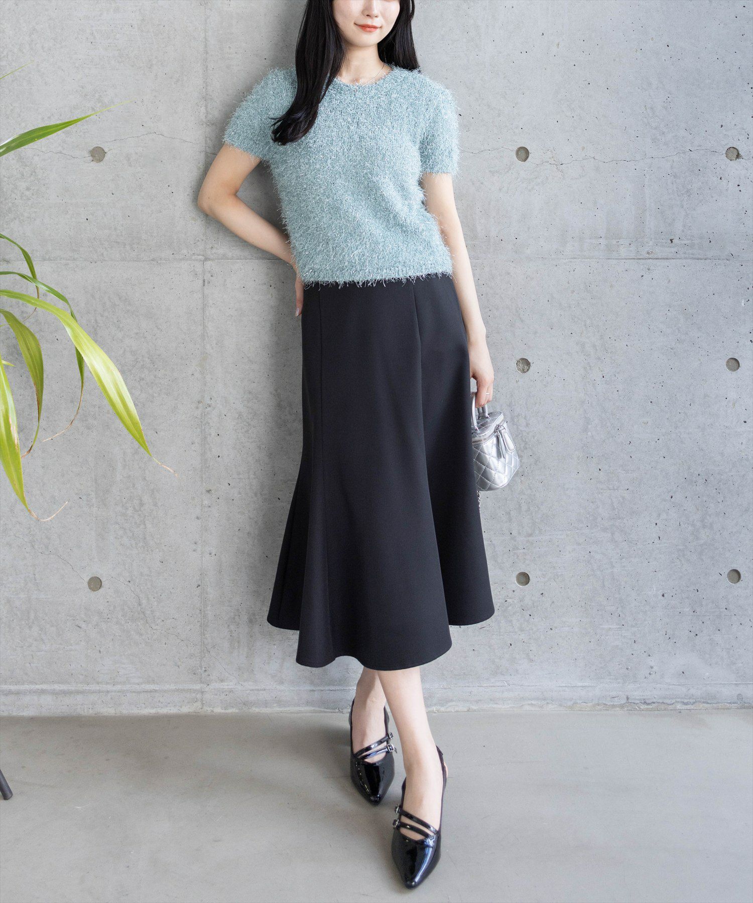 162cm/グリーン着用