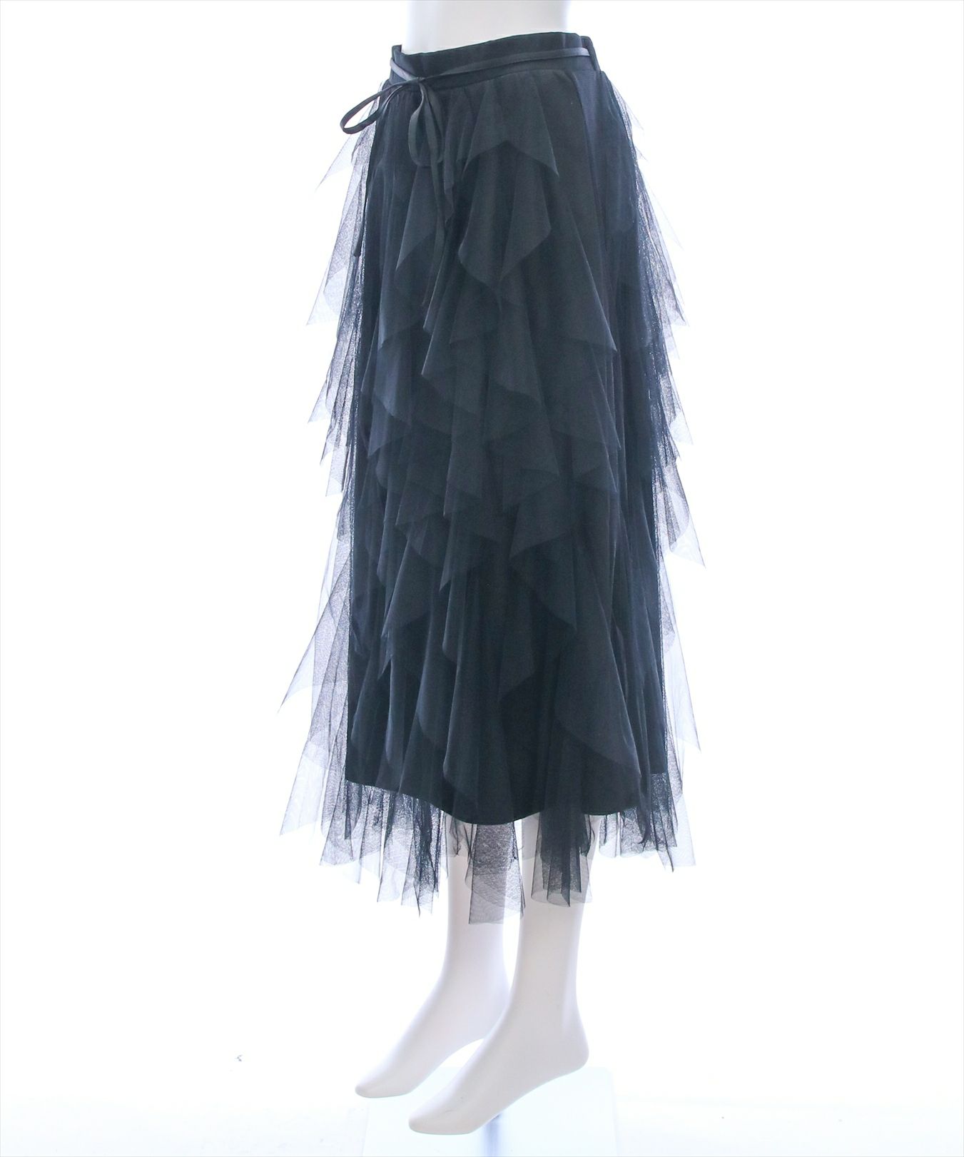 clear チュールフリルロングスカート[CL9149] | レディース