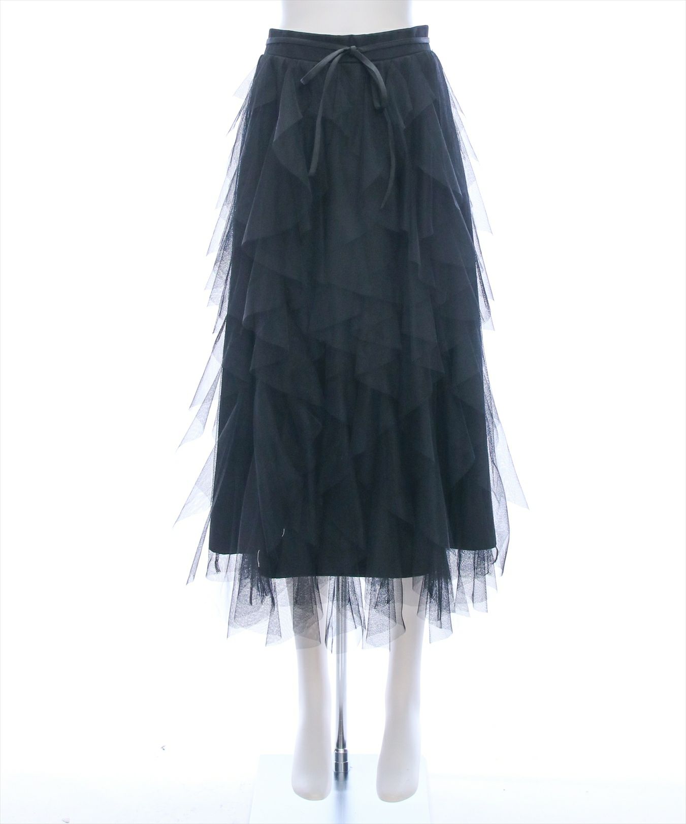 clear チュールフリルロングスカート[CL9149] | レディース