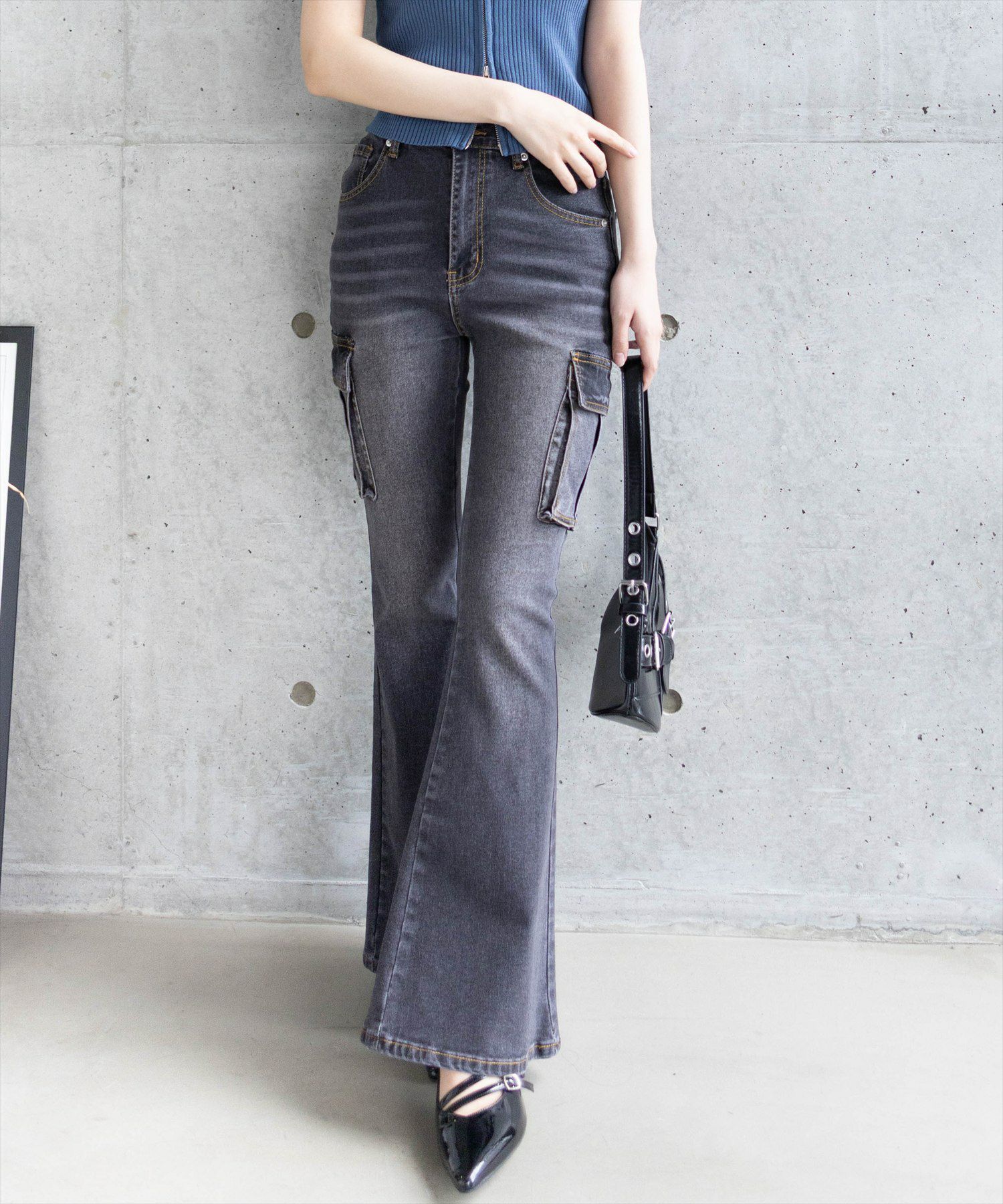 161cm/ブラック着用