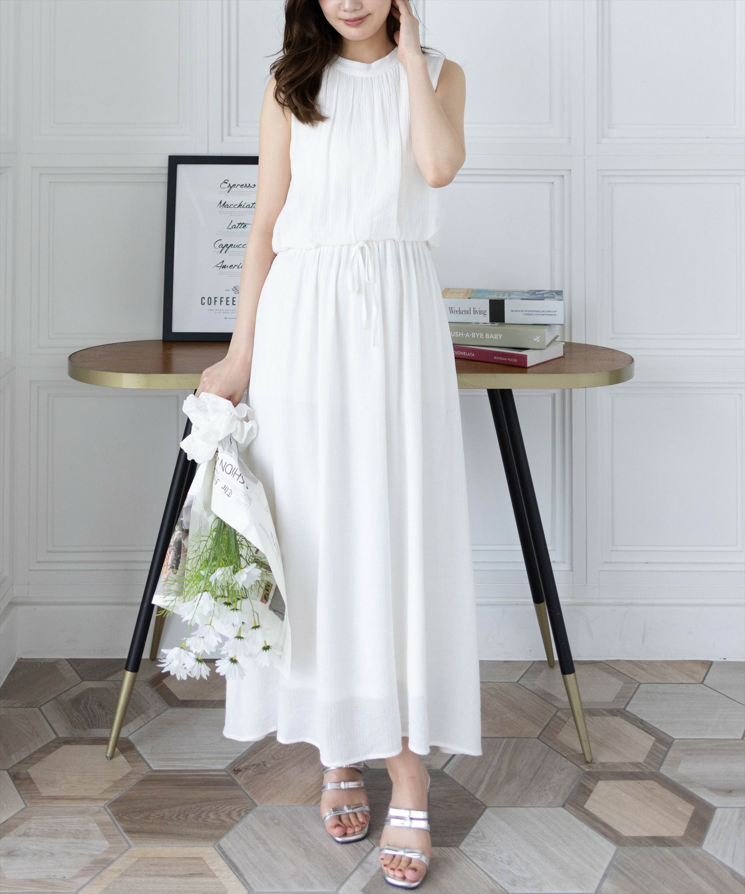 161cm/オフホワイト着用