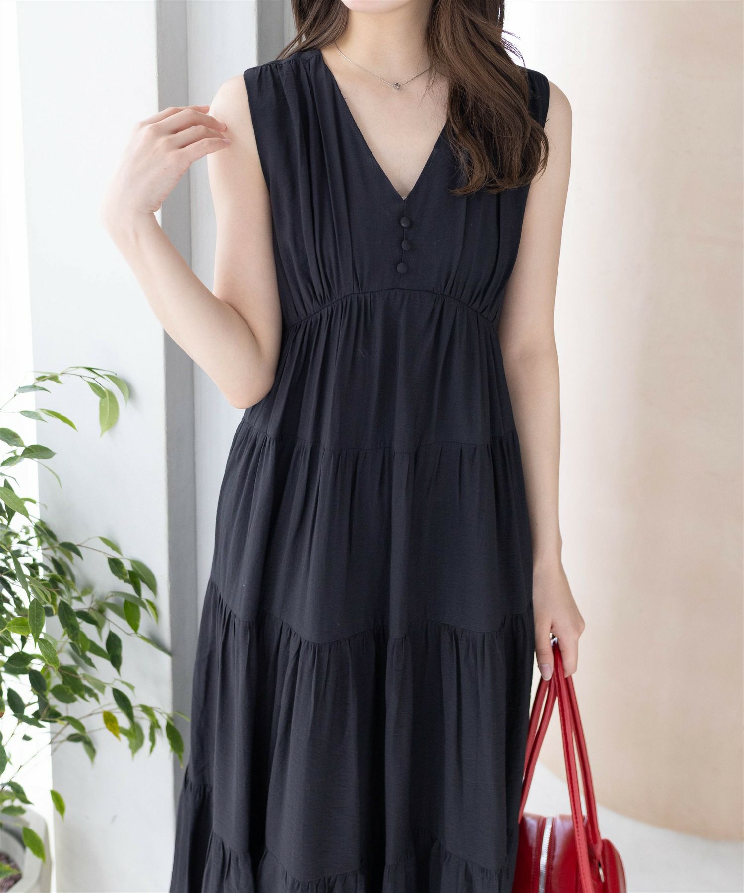 161cm/ブラック着用