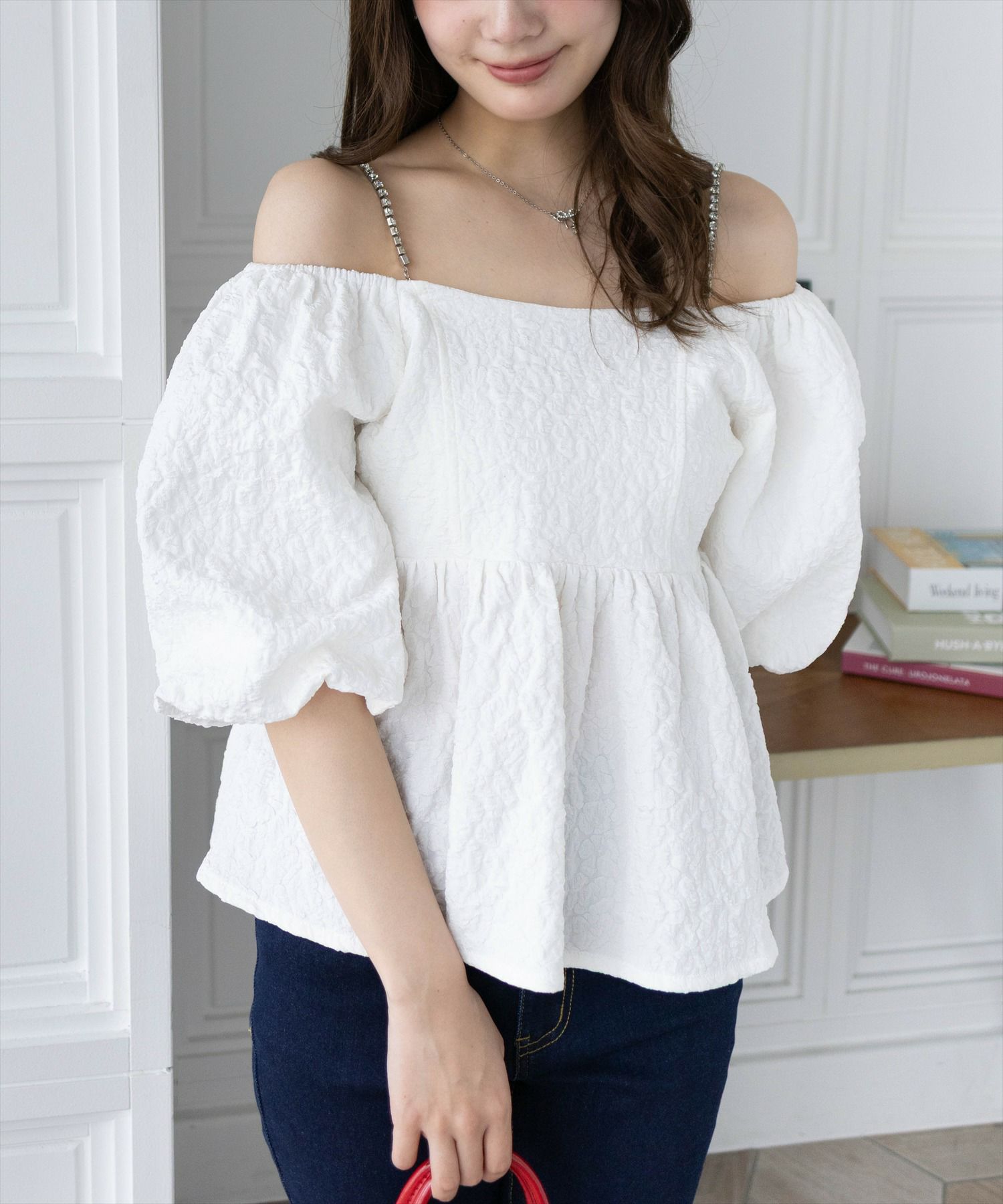 161cm/オフホワイト着用