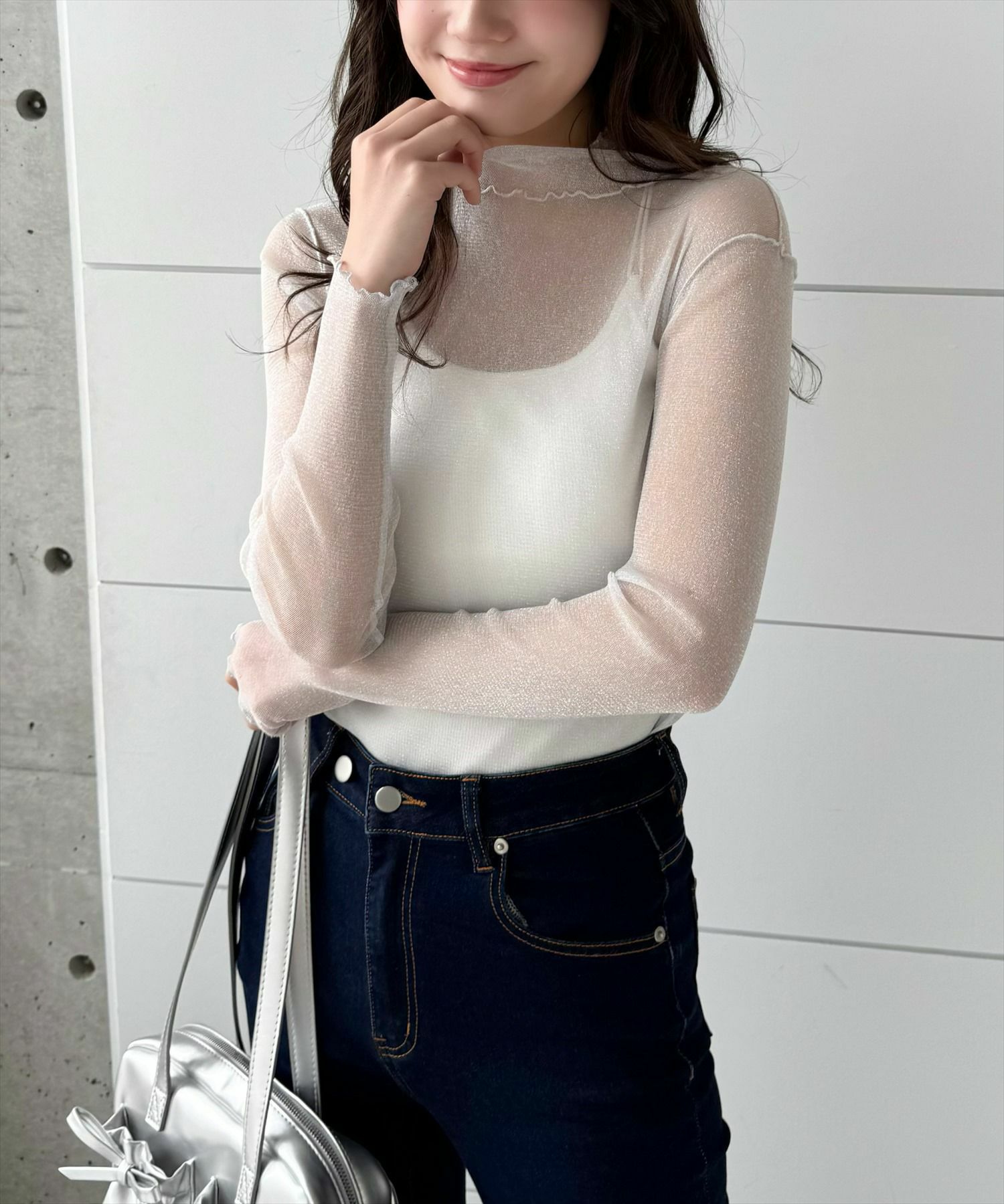 clear≪新色追加≫シアートップス（ラメ・柄）[CL8999] | レディース