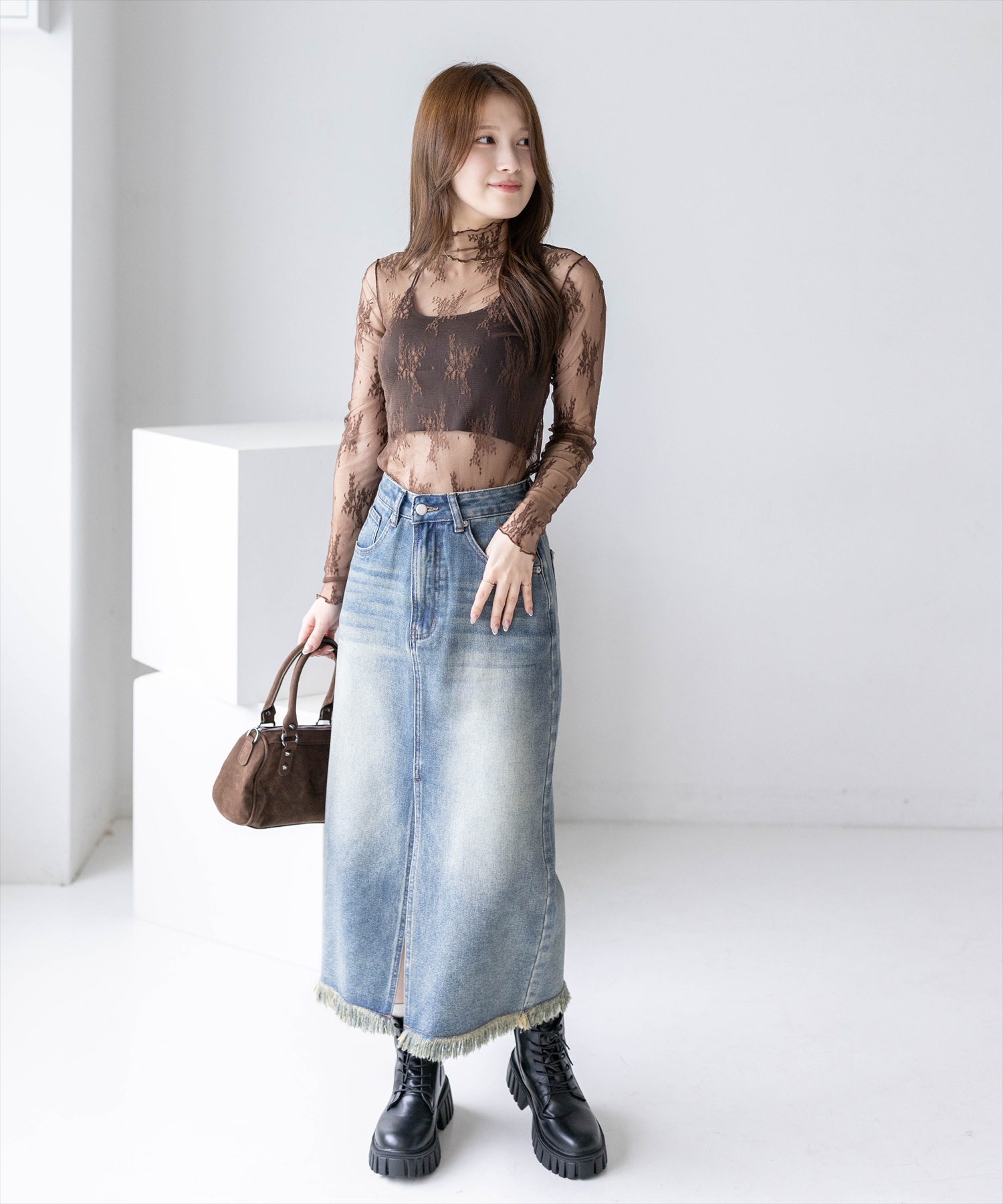 162cm/ブルー着用