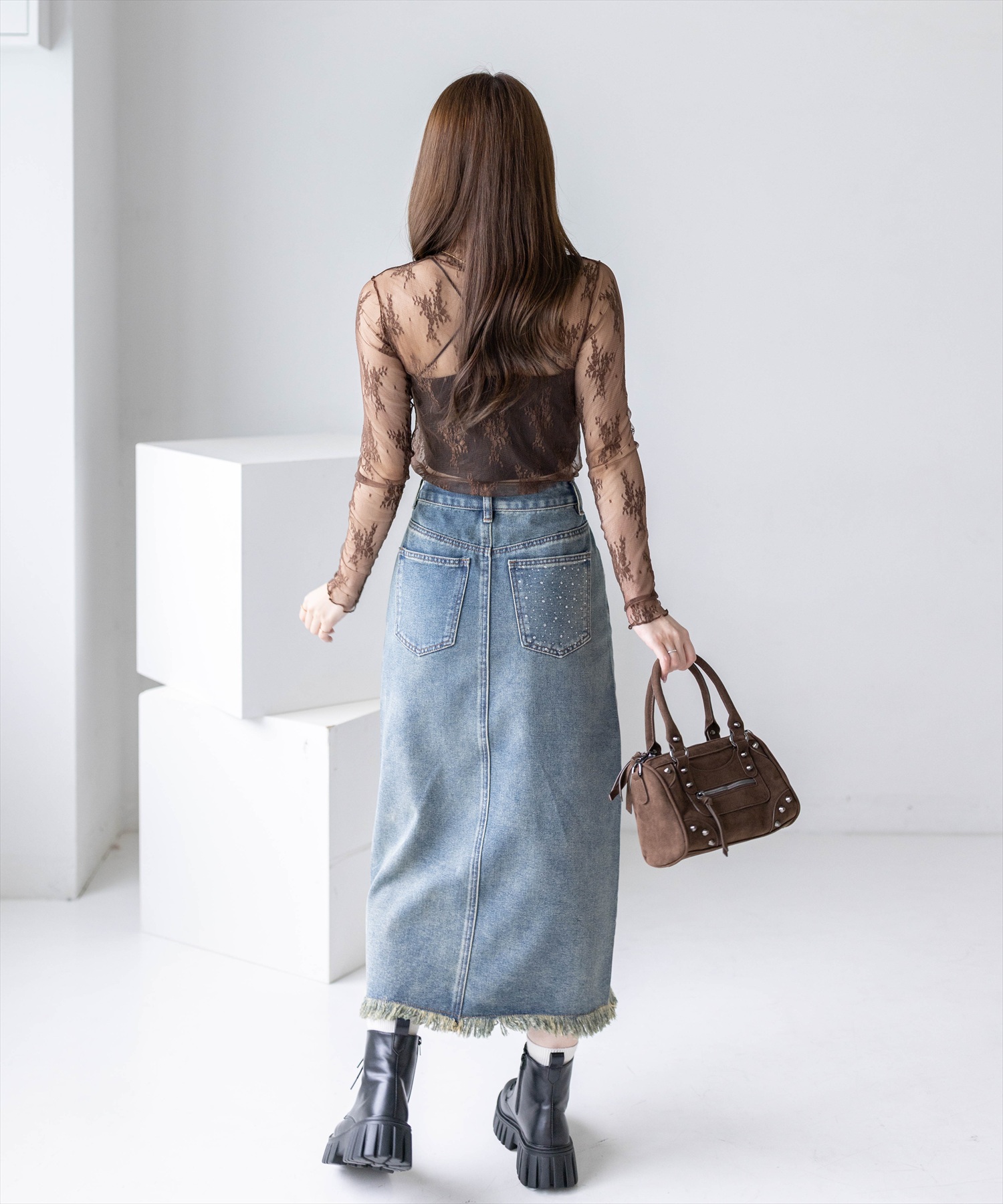 162cm/ピンク着用