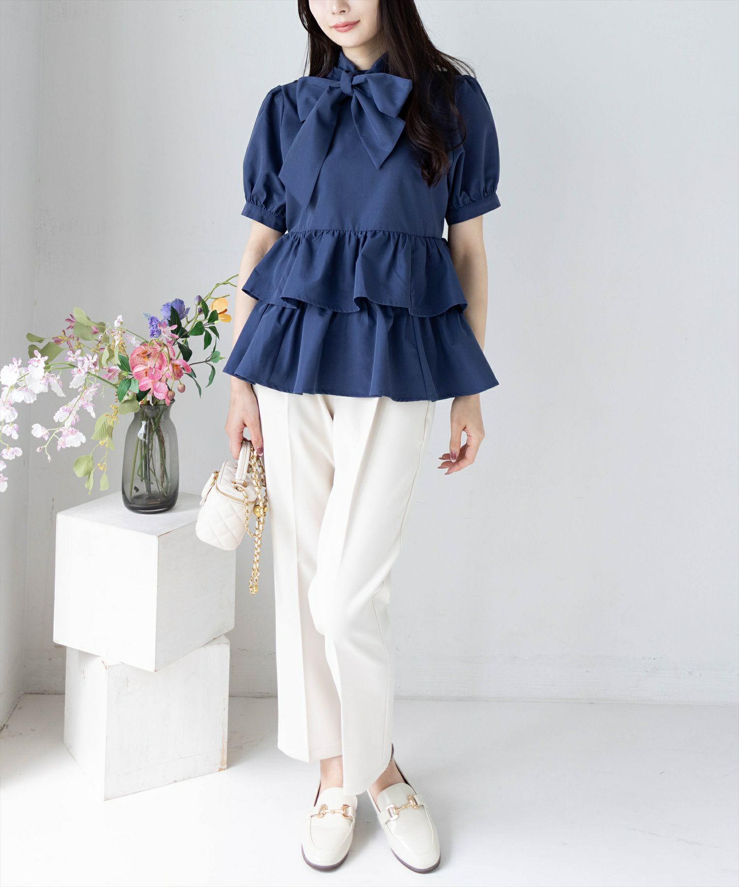 165cm/ネイビー着用