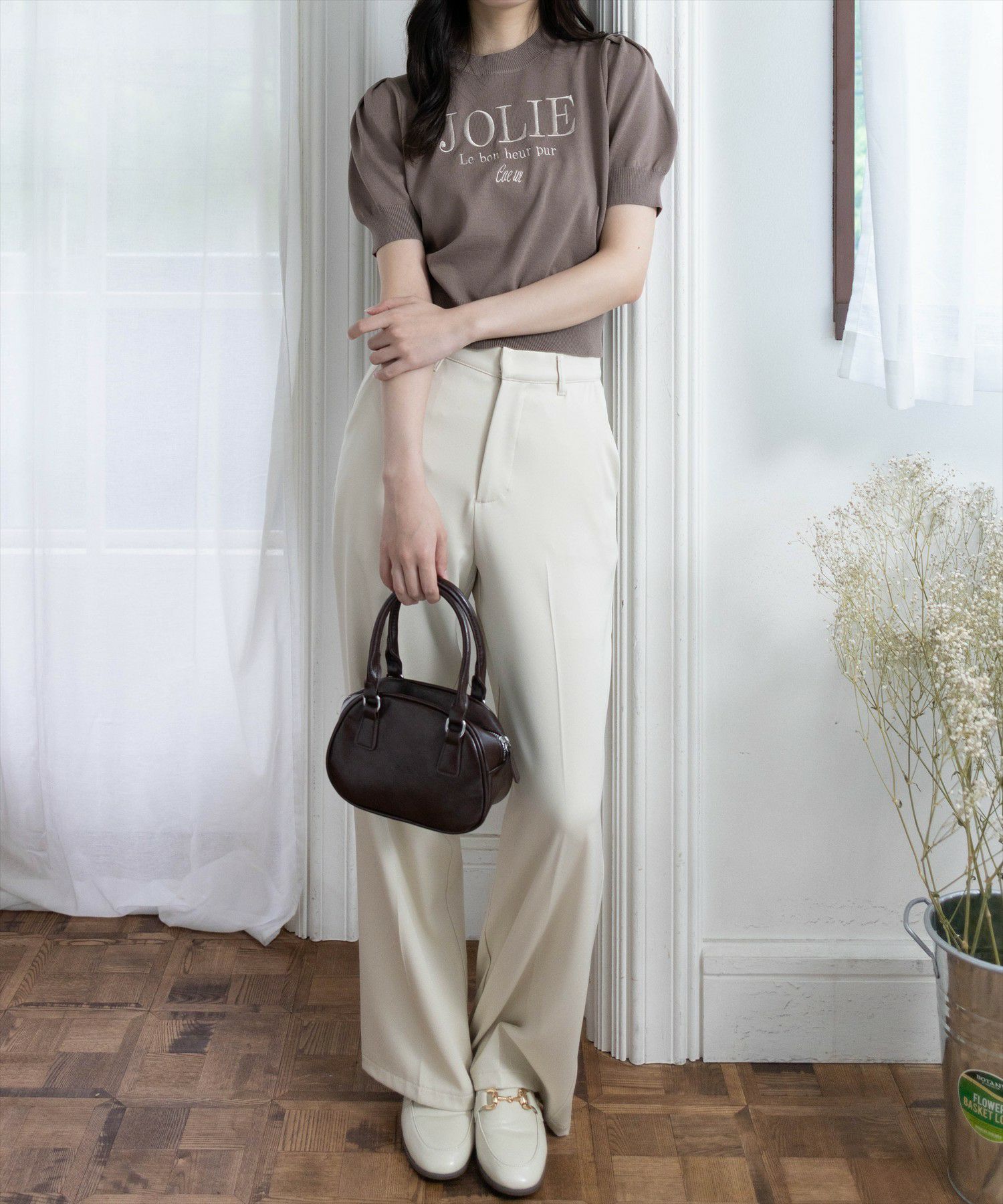 161cm/モカ着用