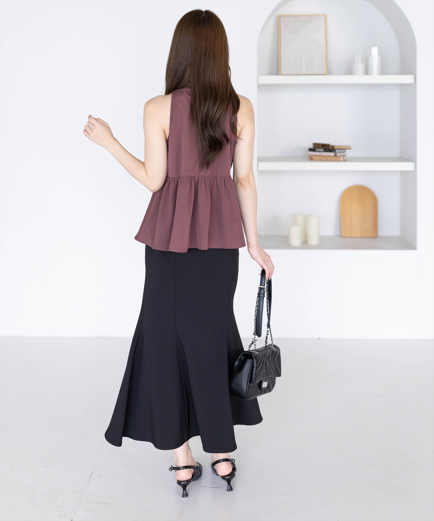 165cm/アイボリー S着用