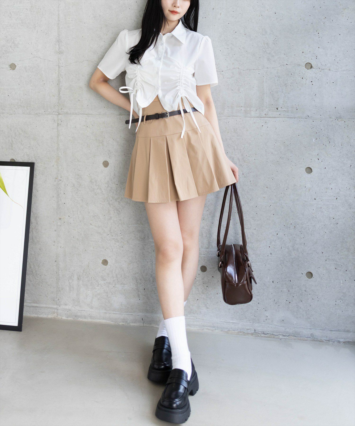 162㎝/オフホワイト着用