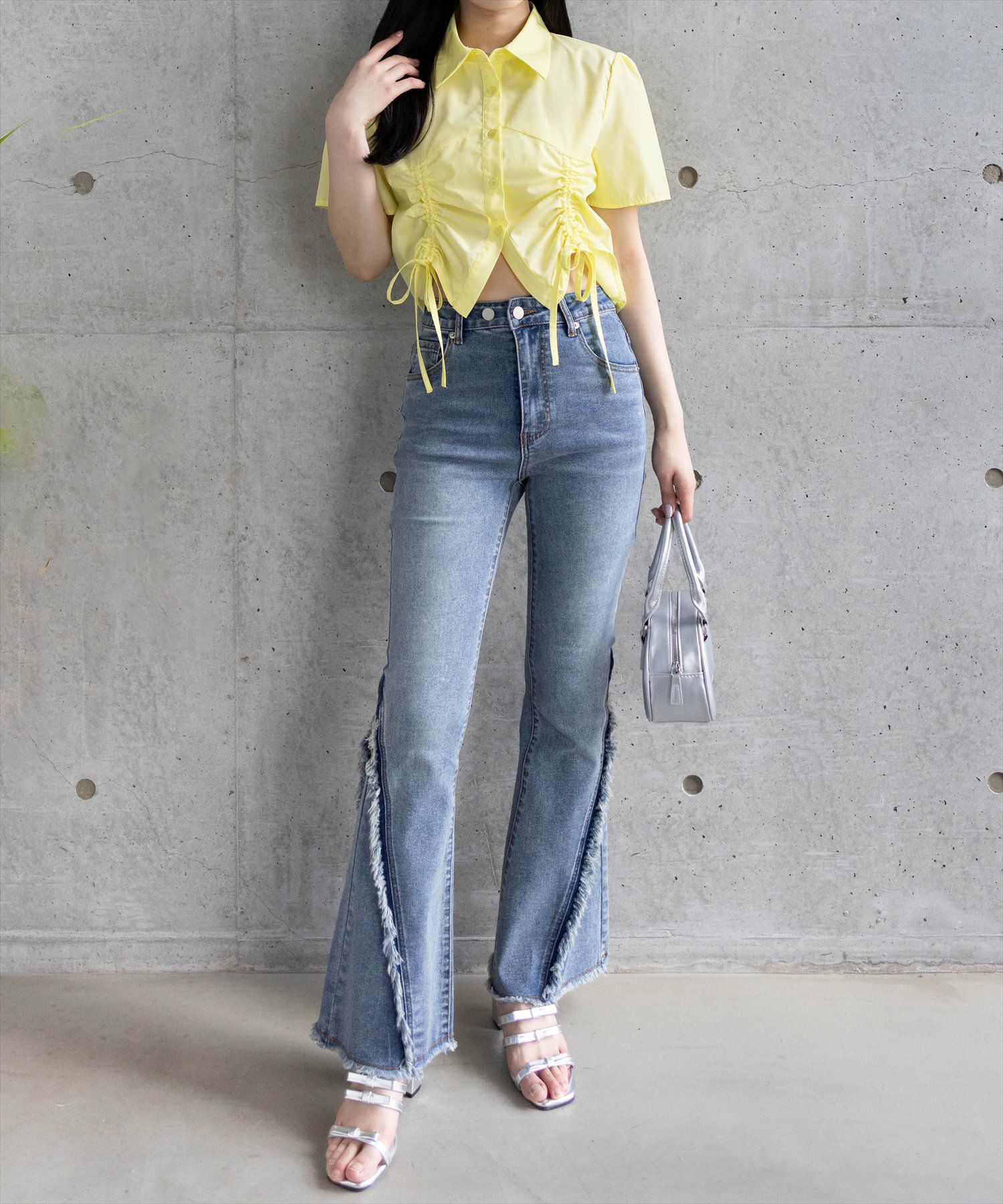 162㎝/イエロー着用