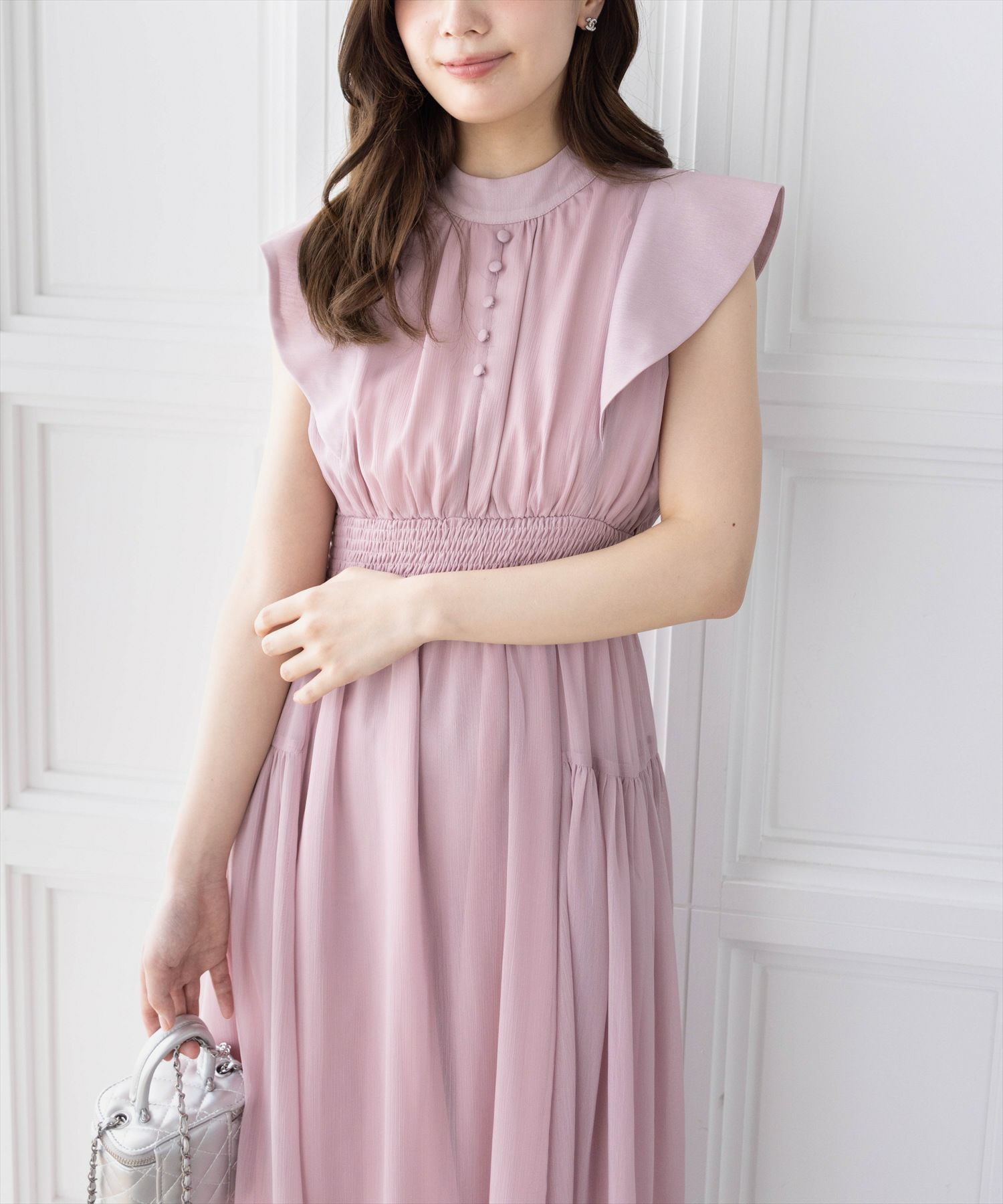 161cm/ピンク着用