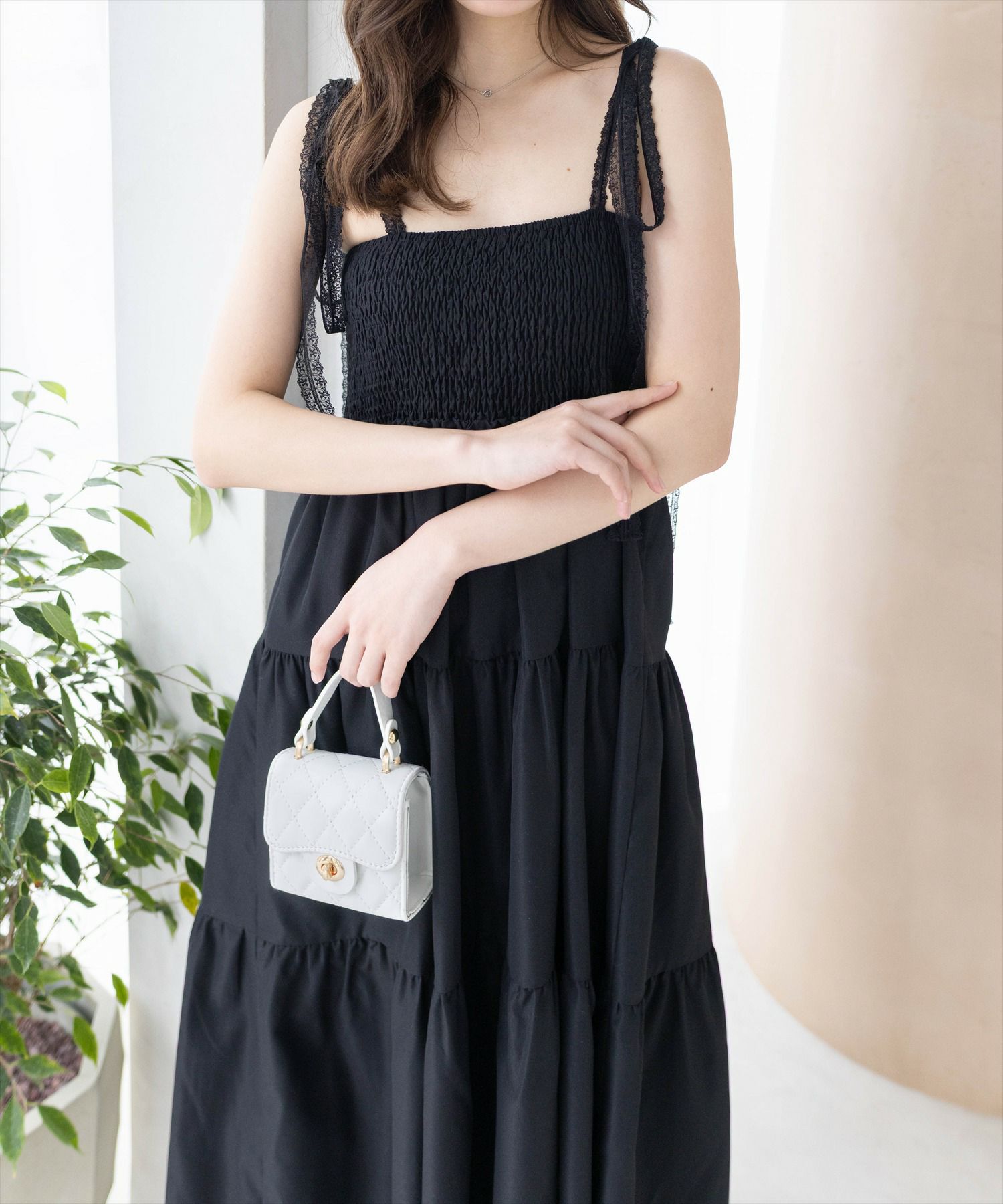 161cm/ブラック着用