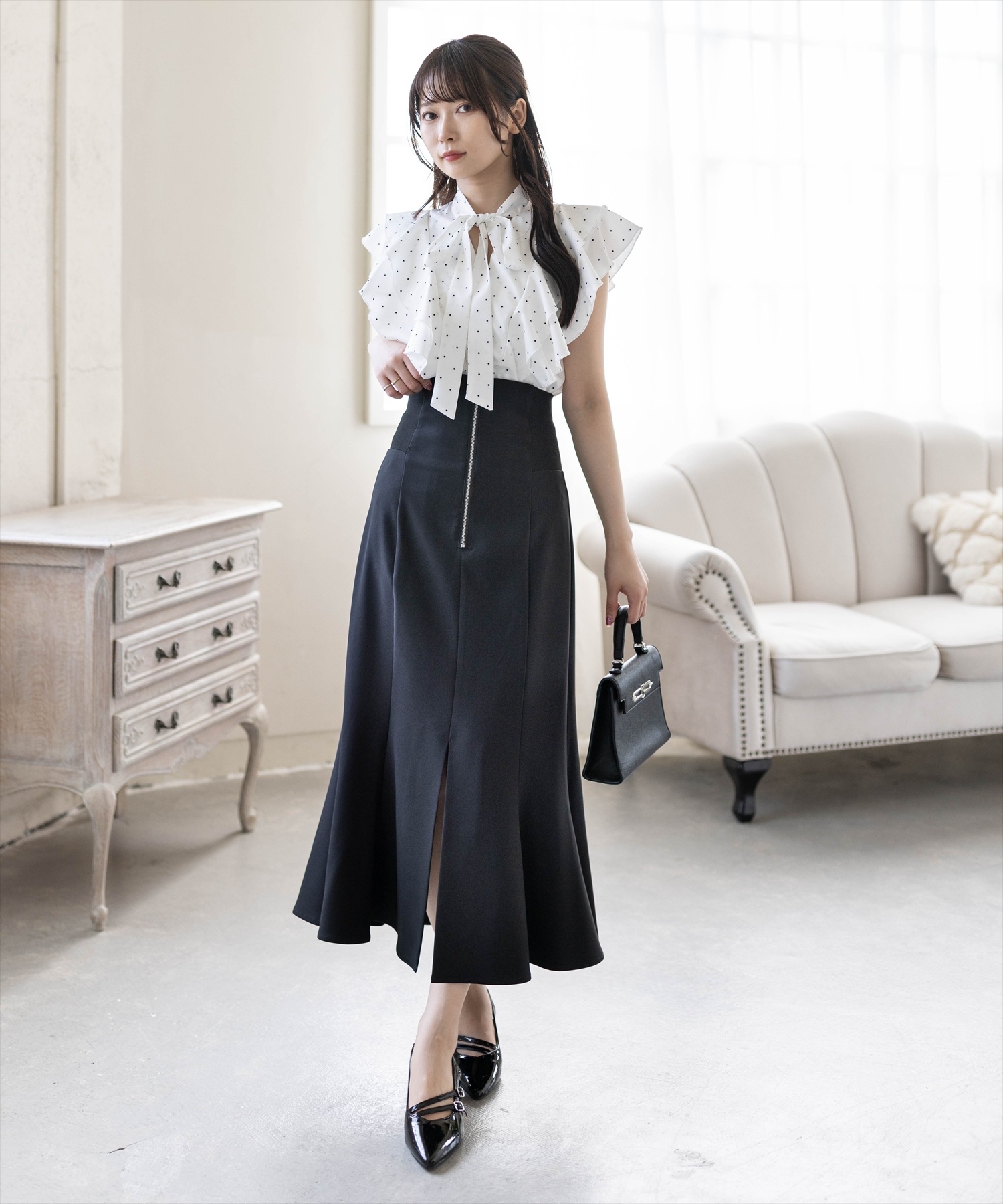 165cm/ブラウン F着用