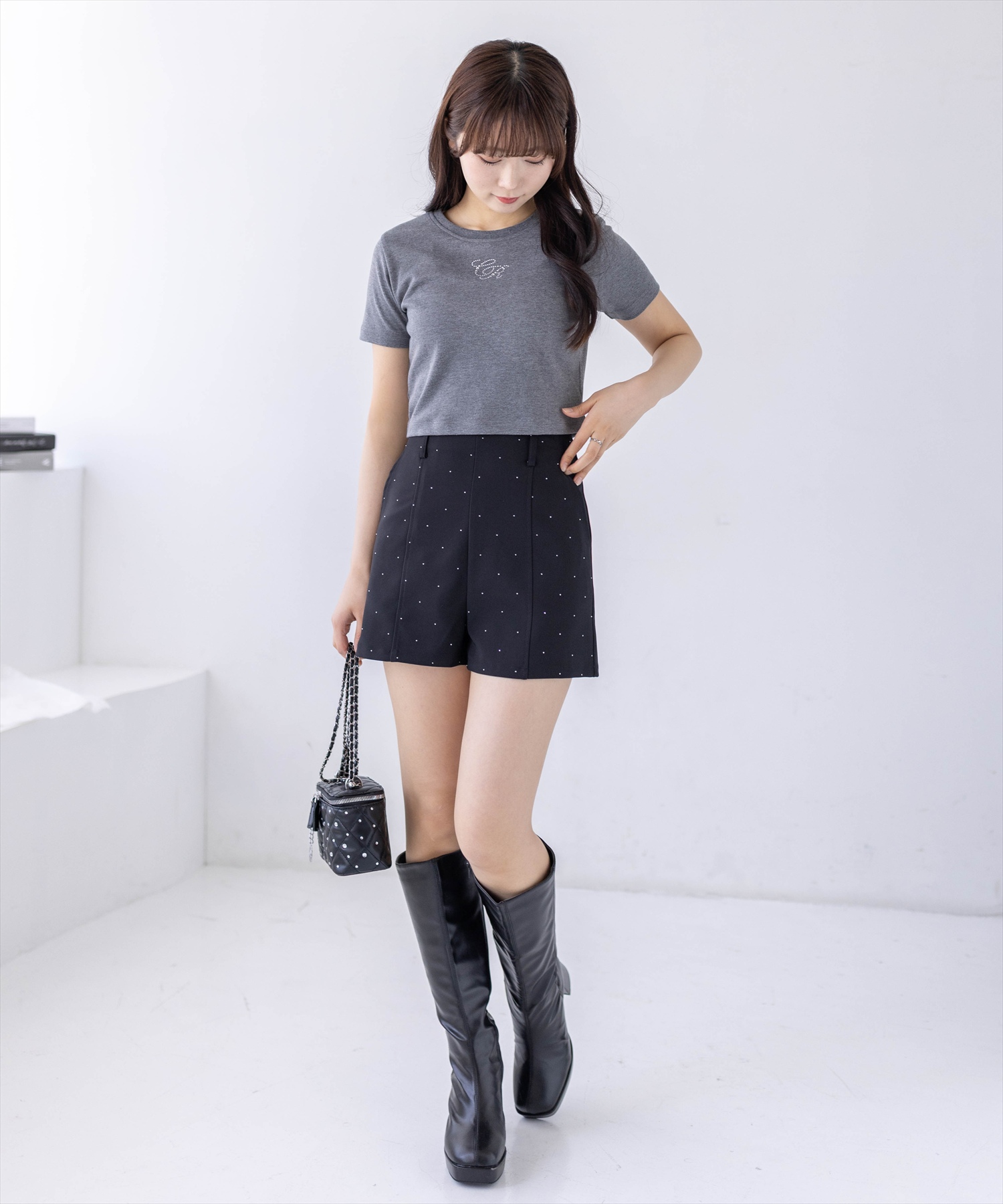 165cm/ブラック着用