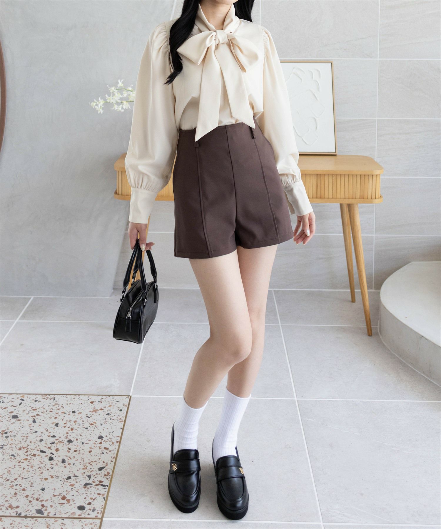 162cm/ブラウン着用