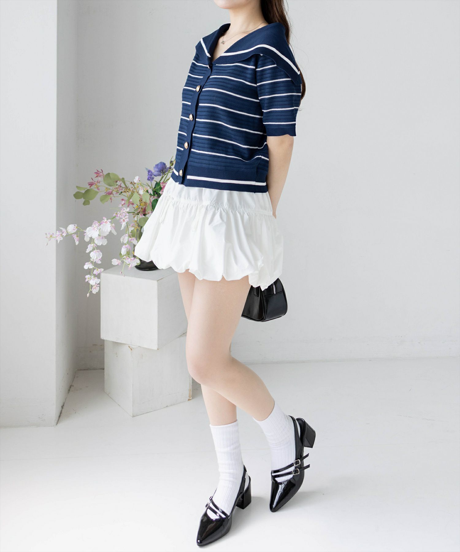 160cm/ネイビー着用