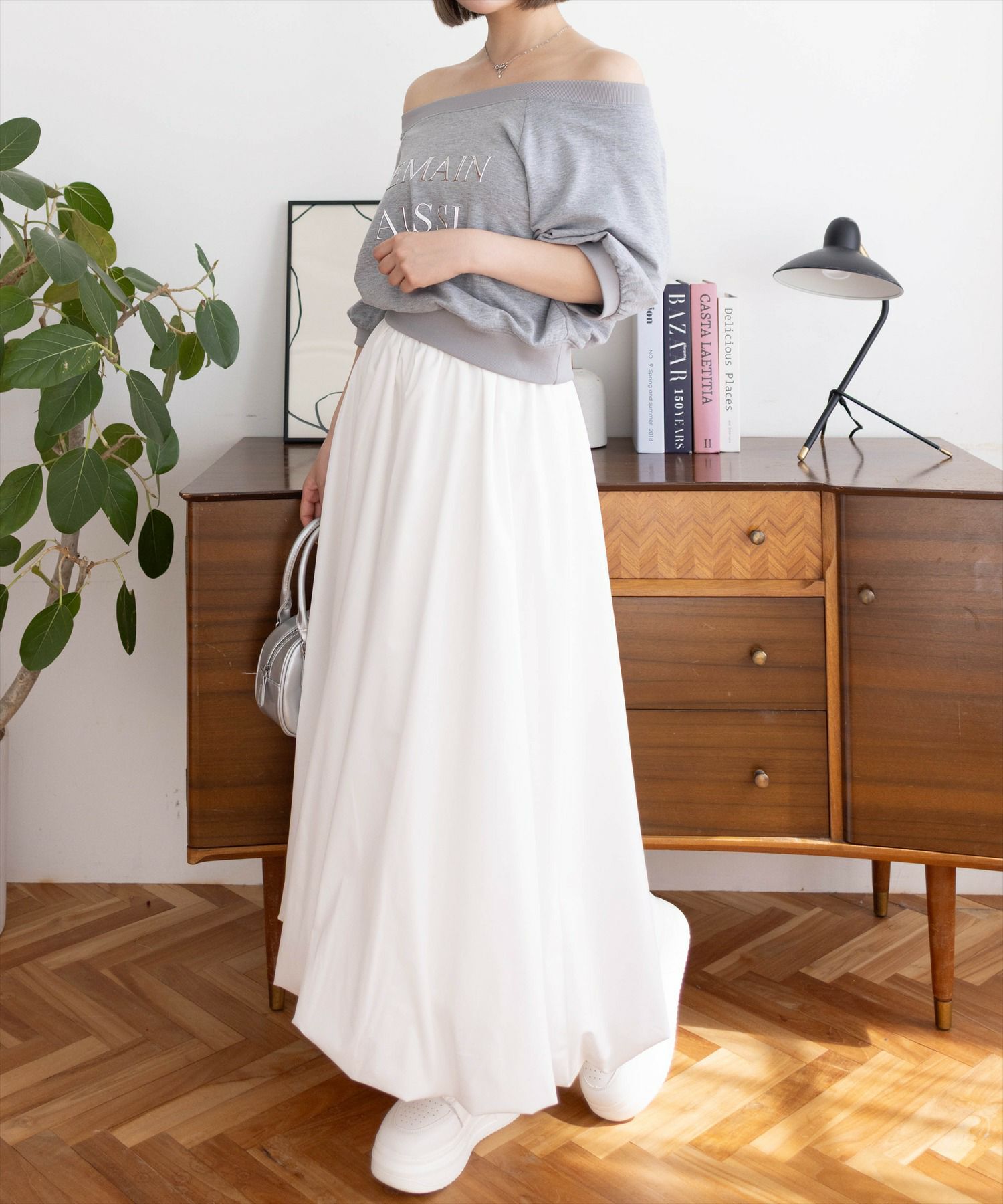 160cm/オフホワイト着用
