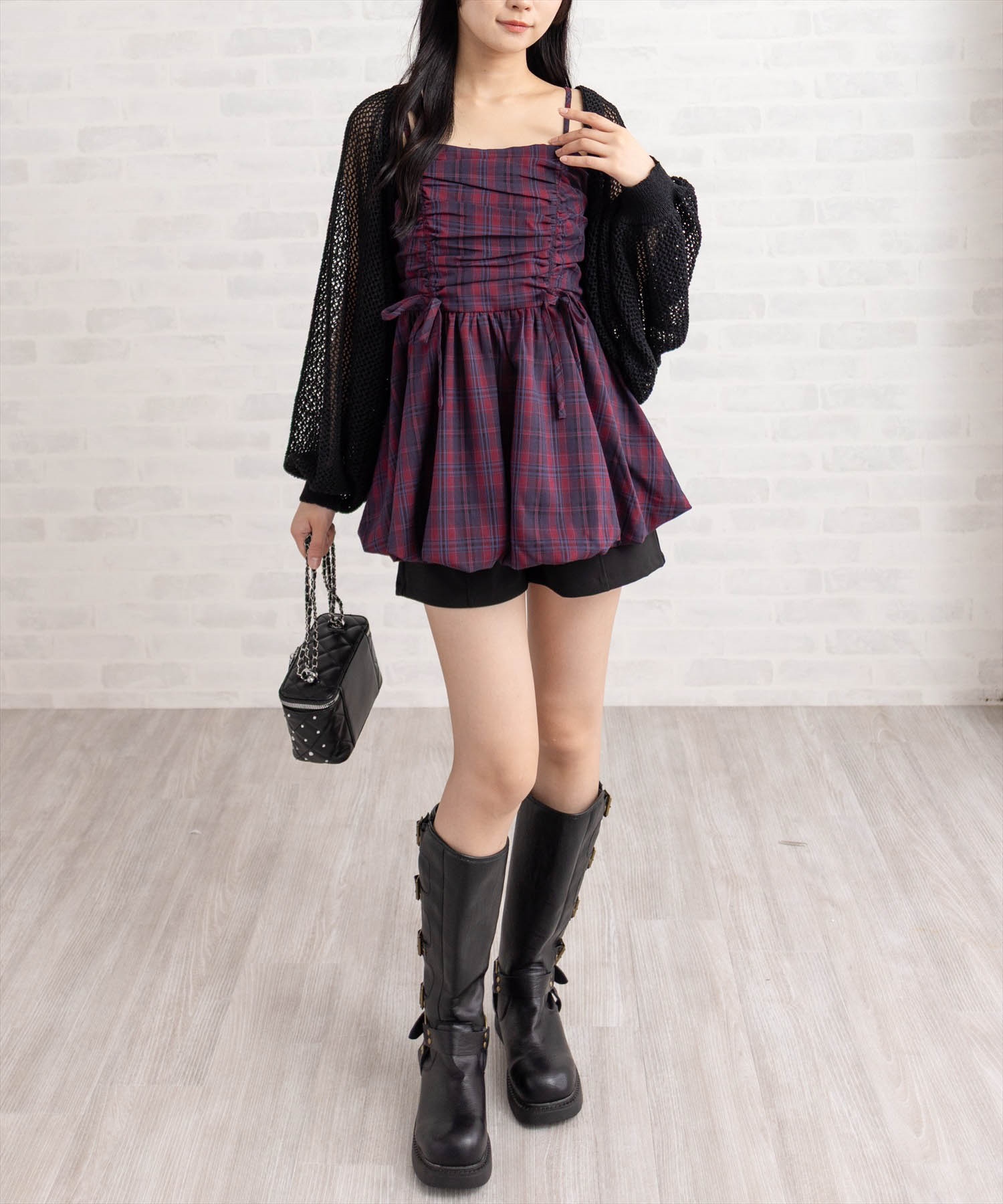 162cm/ピンク着用