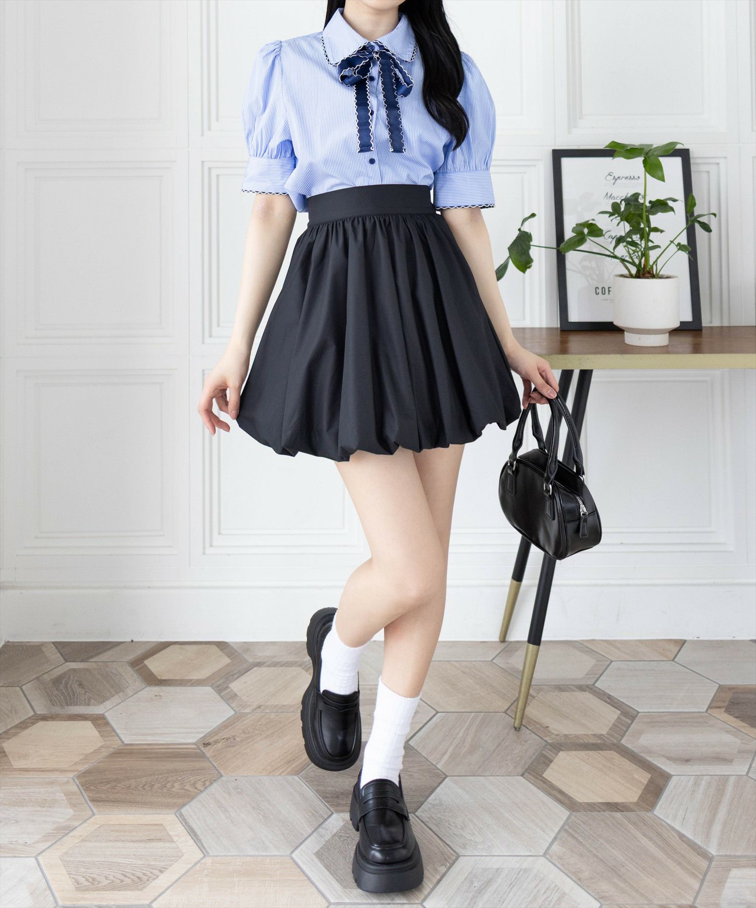 162cm/ブルーストライプ着用