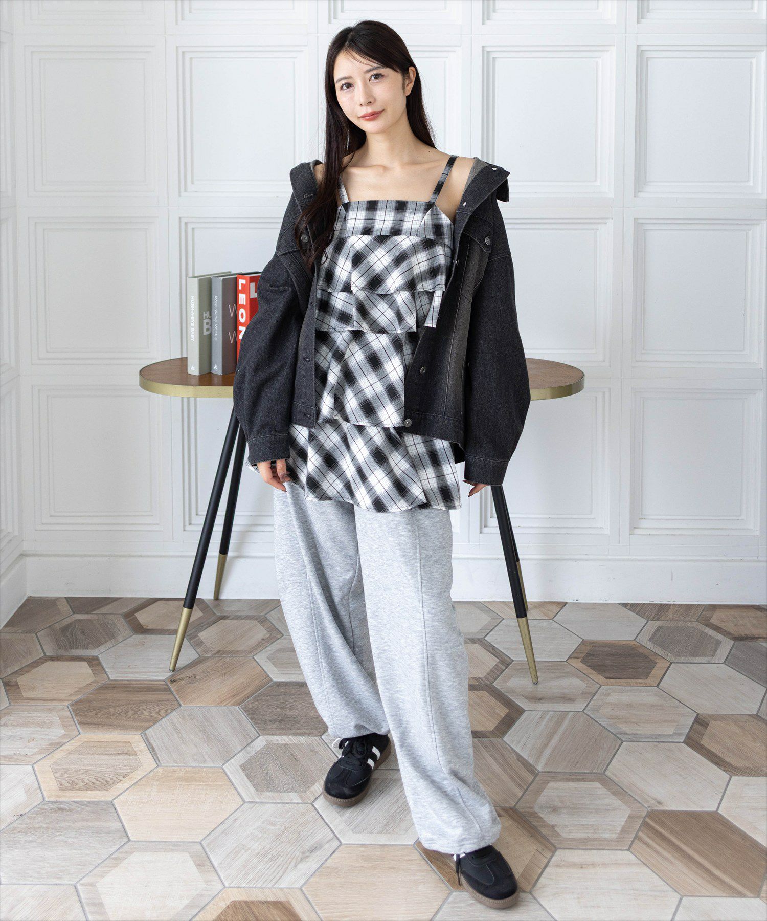 165cm/ブラック着用