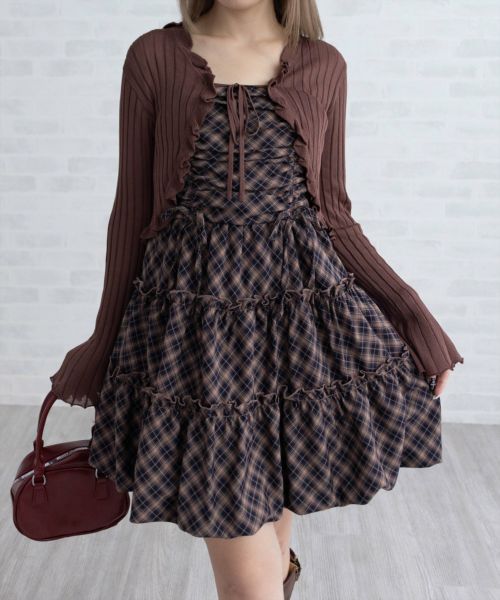 シャネル　フリルニット　カーディガン　04P 42 透かし編み　黒 シャネル フリルニット カーディガン 04P 42 透かし編み 黒 シャネル