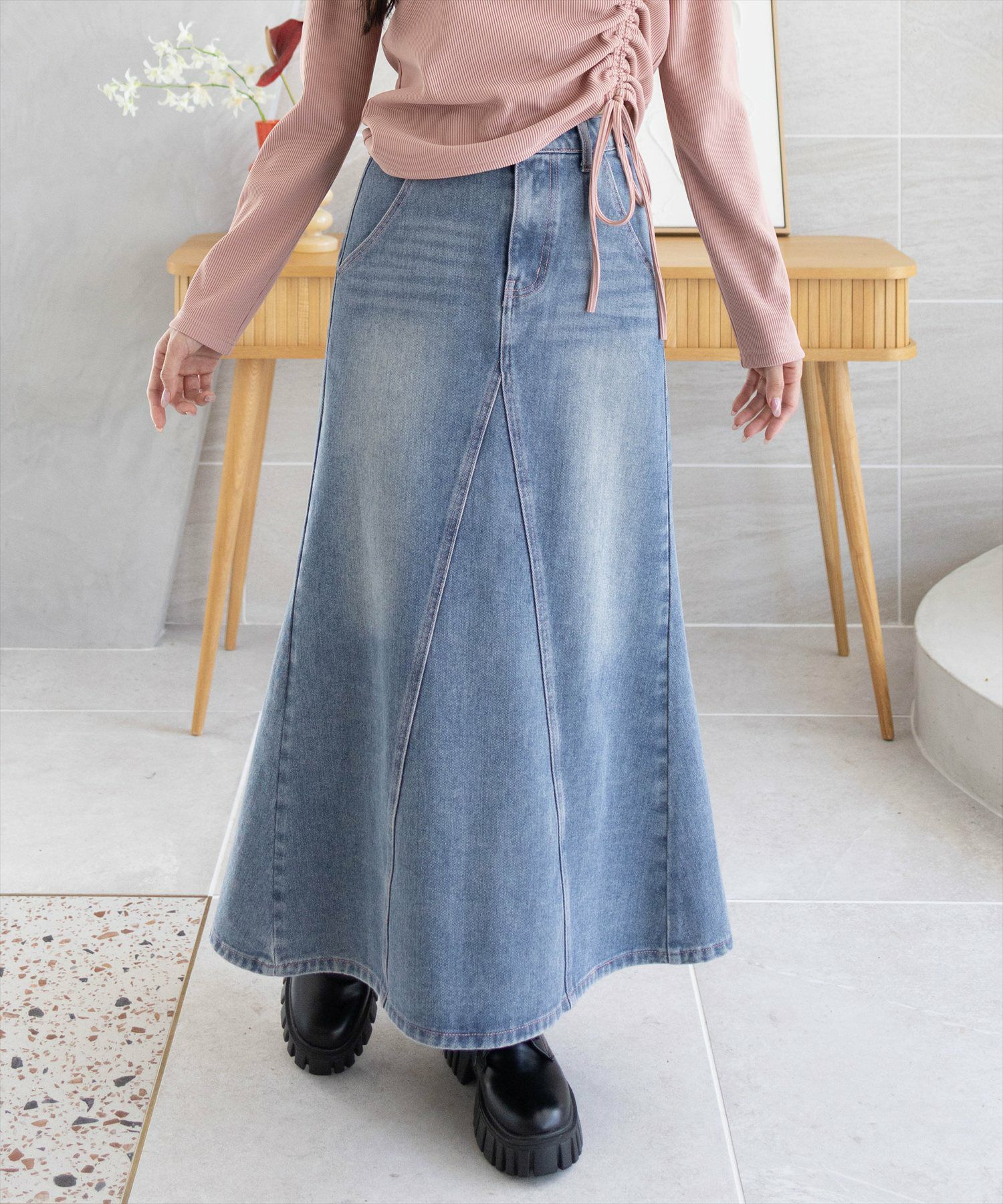 165cm/ブルー着用