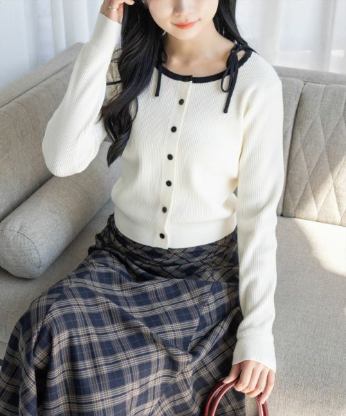 美品 Clear♡カーディガン clear｜ハートボタンVネックニットカーディガン≪2024SS≫ | Rakuten