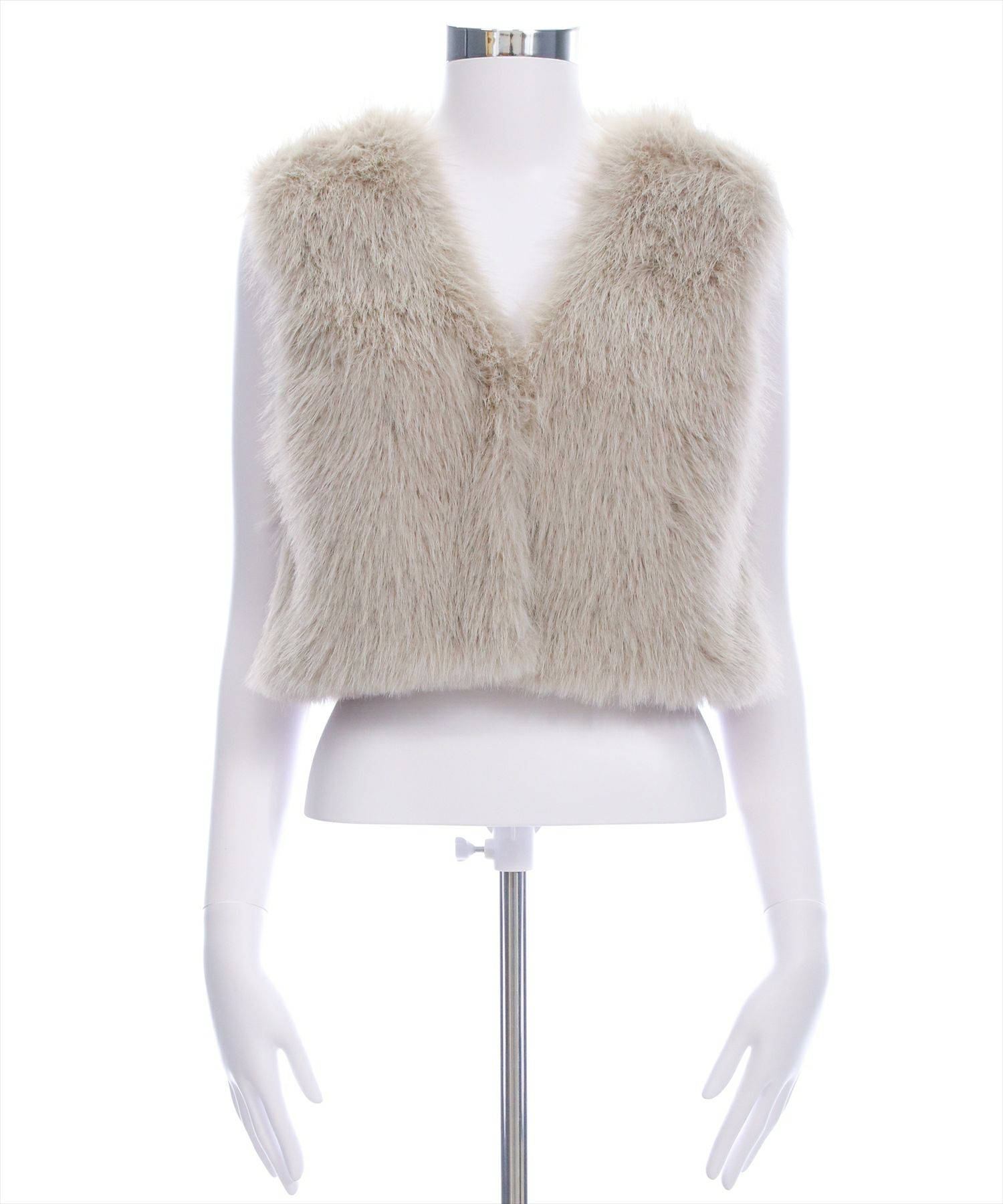 CLEAR BASIC ショート丈ファーベスト[CL9067] | レディース