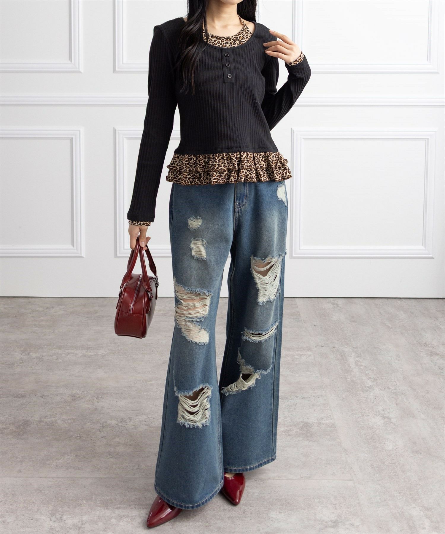 162㎝/ブラック×ヒョウ