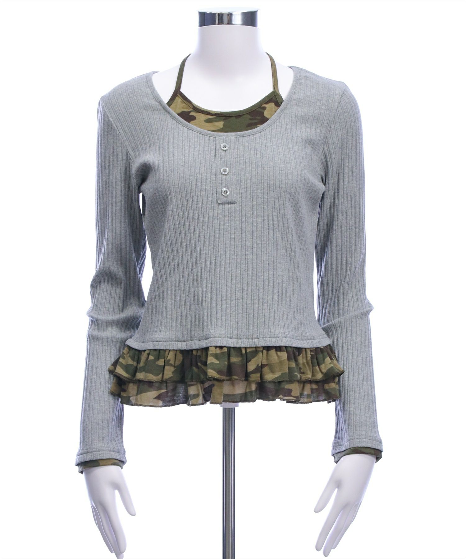 グレー×ミリタリー