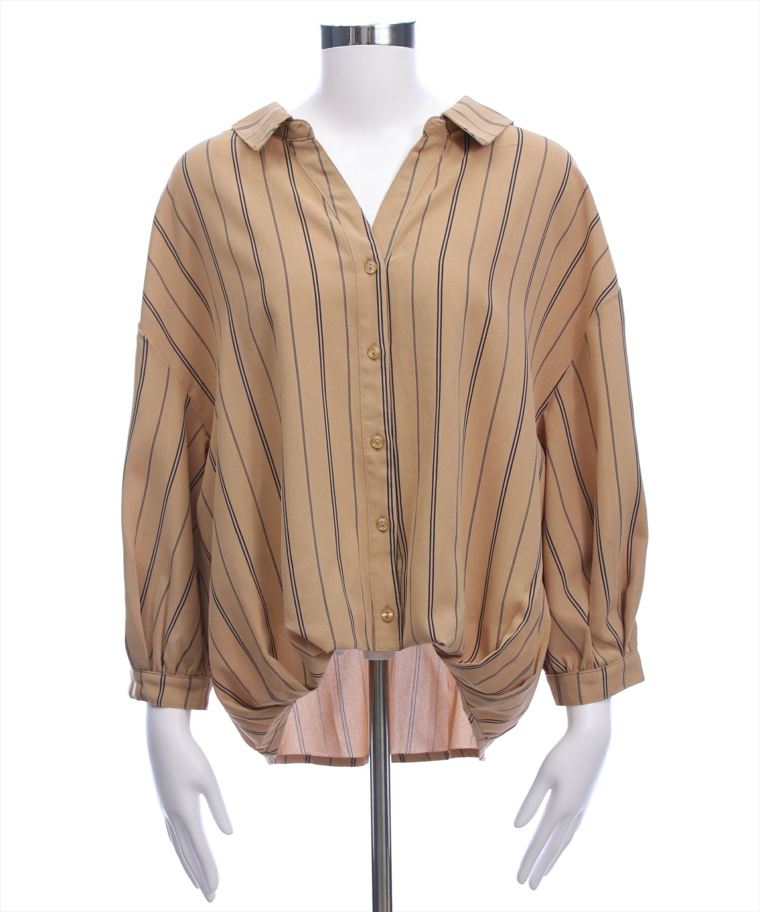 ベージュストライプ