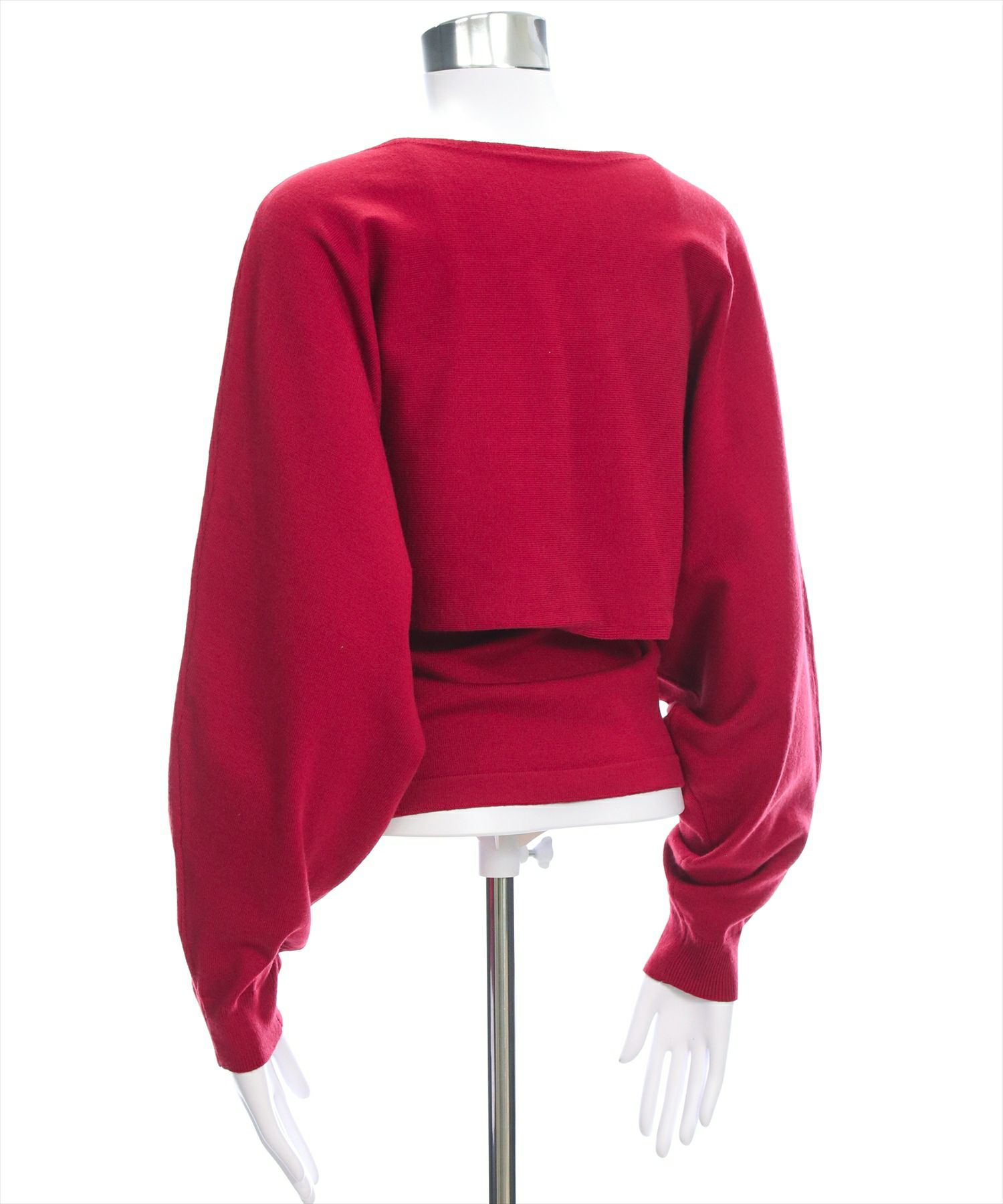 clear≪AW新作/新色追加≫マルチwayリボンアンサンブルニットトップス