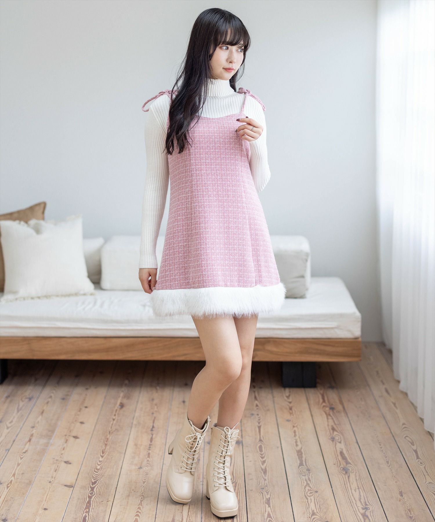 162cm/ピンク