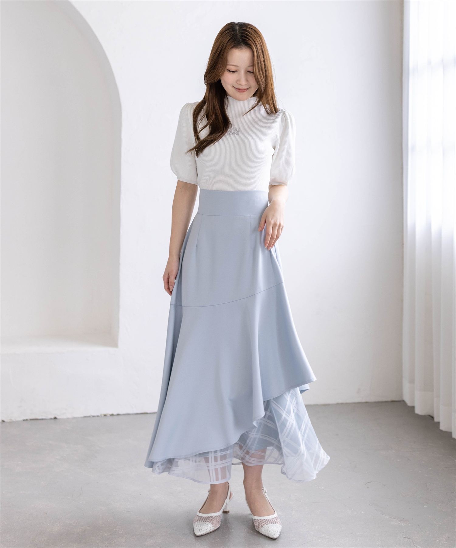 162㎝/サックス F着用