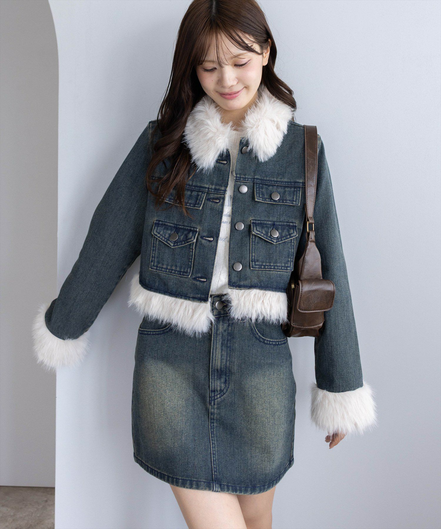 161cm/ブルー着用