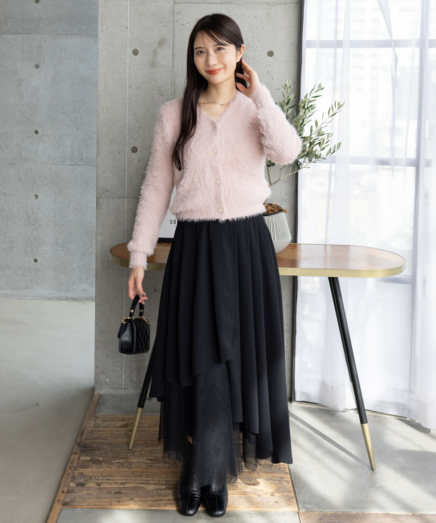 165cm/ピンクベージュ