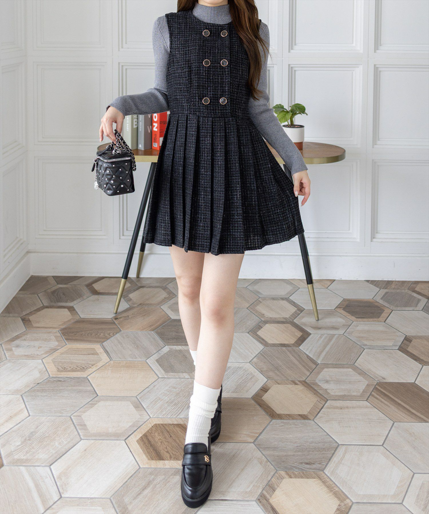 161cm/ブラック着用