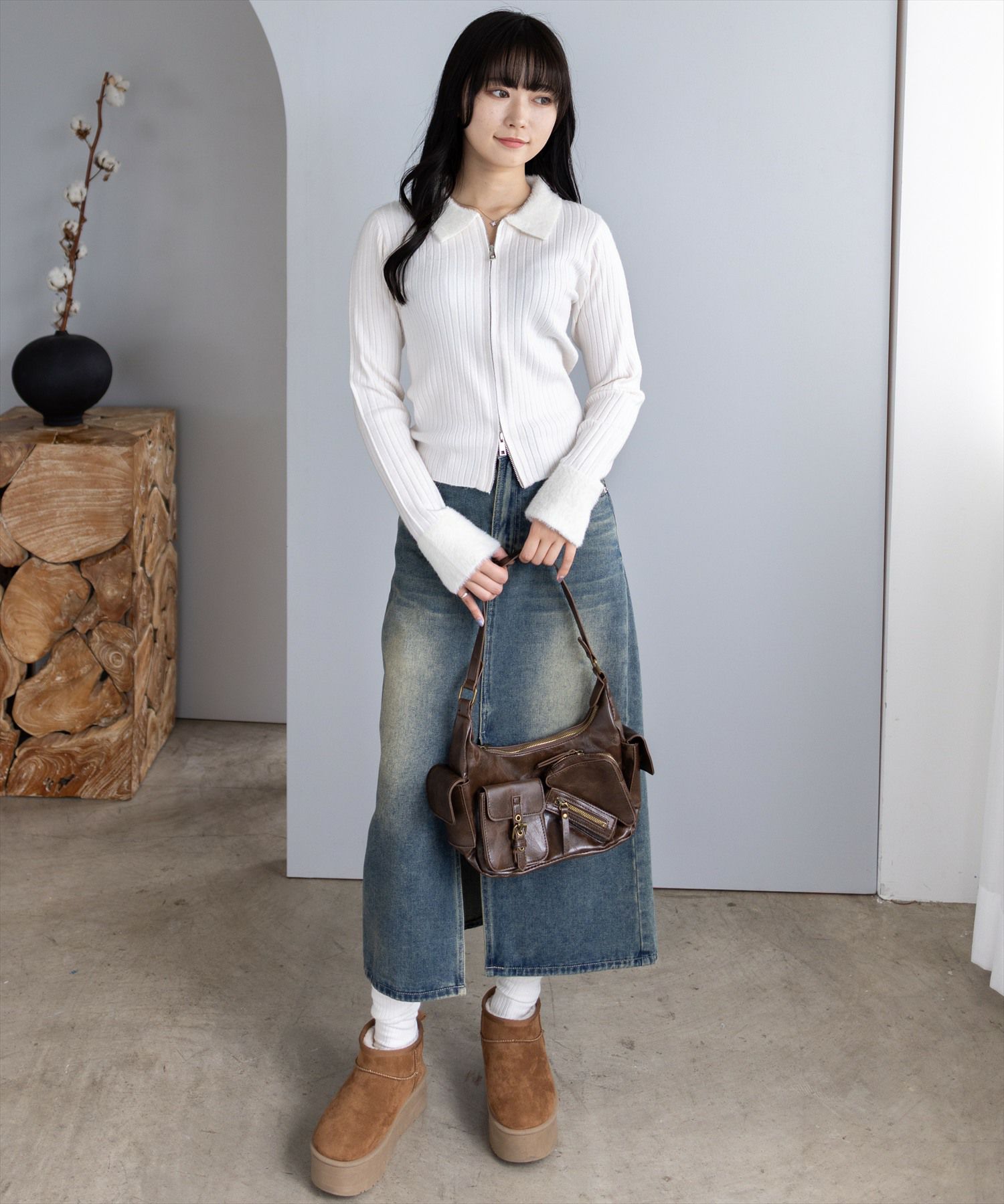 162cm/アイボリー